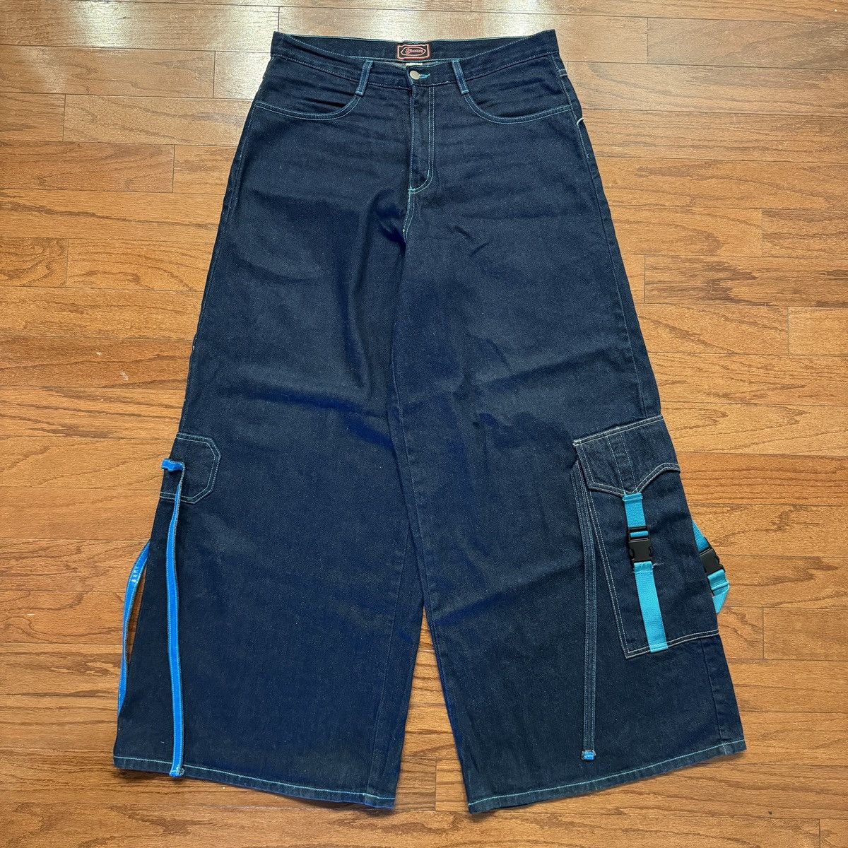 JNCO Vintage 90s Sinnamon Women’s Denim Jeans Sz 15Wide Leg Baggy Size 38" / US 16 / IT 52 - 1 Thumbnail