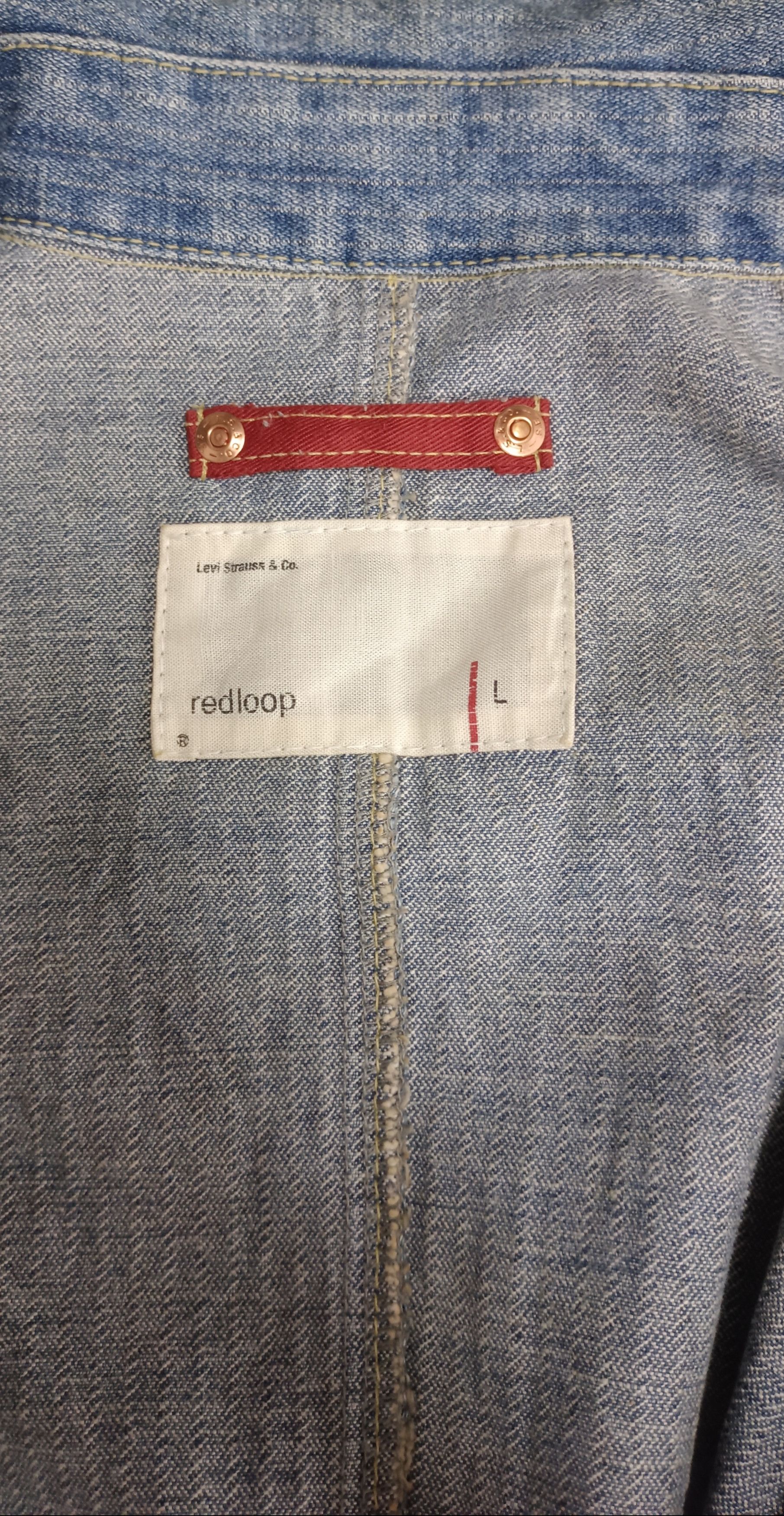 Levi's Vintage Clothing 🔥 Levi's Red Loop Hikory Chroe Denim Jacket Size US M / EU 48-50 / 2 - 12 Thumbnail