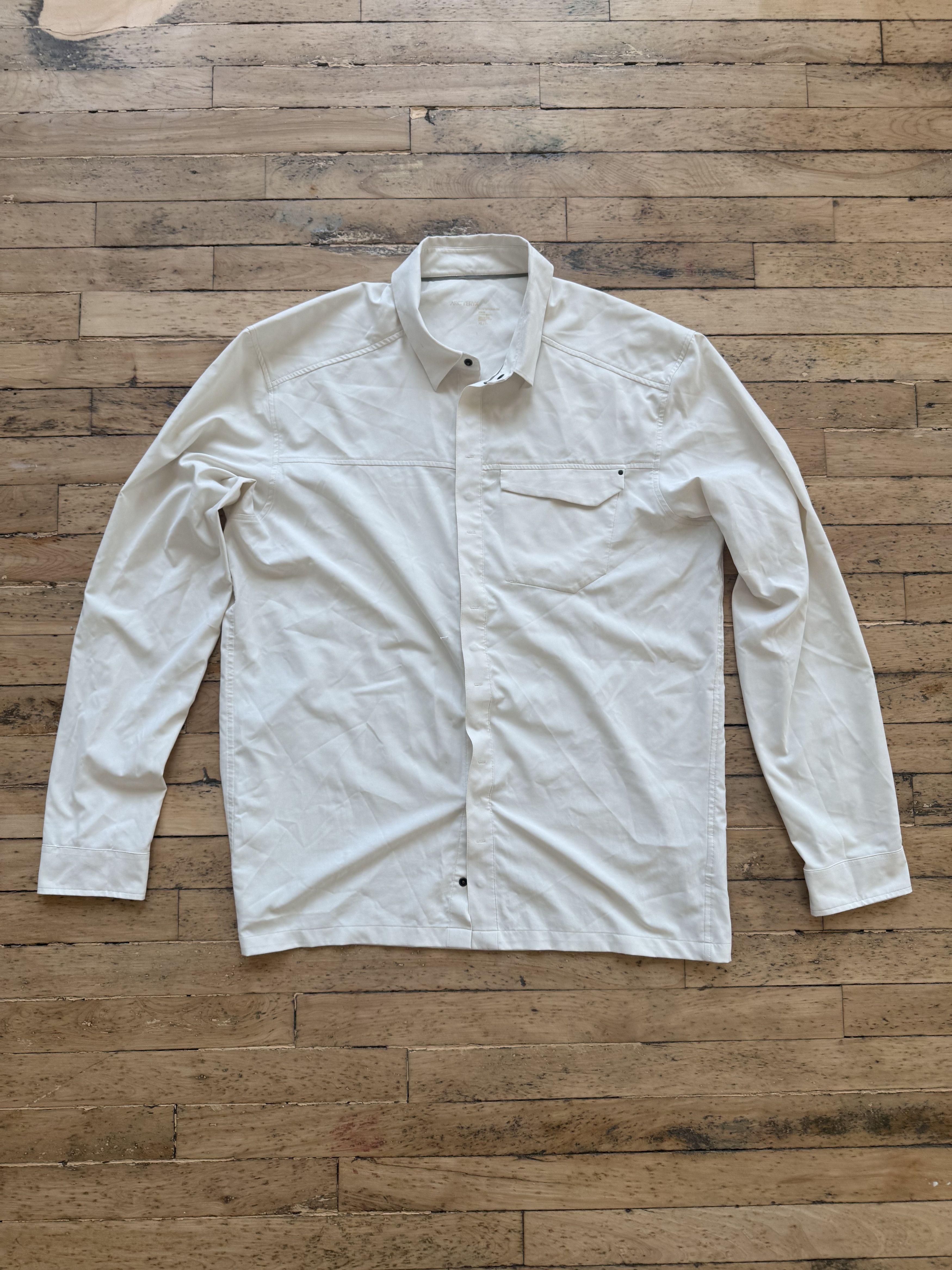 Arc'teryx White Arc'teryx Shirt Size US XL / EU 56 / 4 - 1 Thumbnail