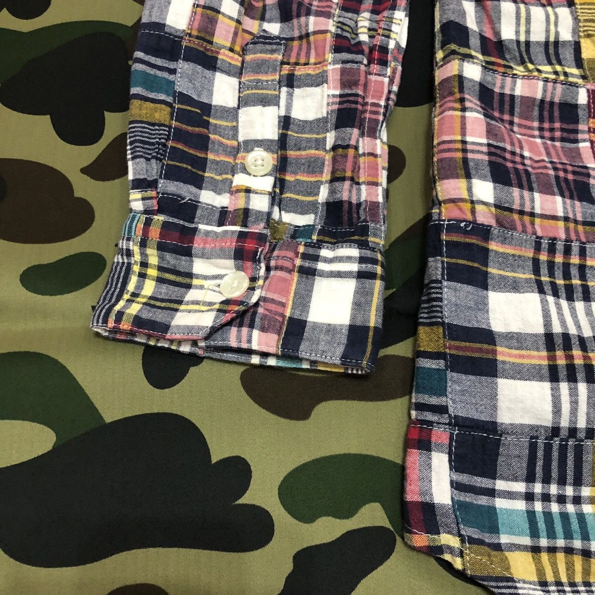 Bape Bape Pirate Store Flannel Patchwork B/D Shirt Size XS / US 0-2 / IT 36-38 - 7 Thumbnail