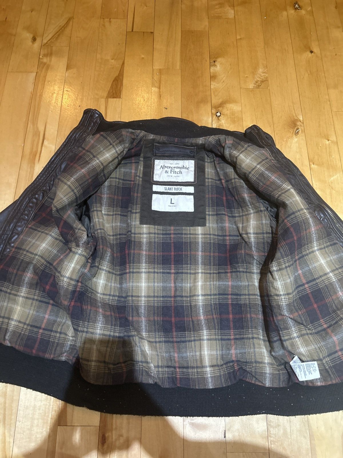 Abercrombie & Fitch Abercrombie & Fitch Slant Rock leather jacket Size US L / EU 52-54 / 3 - 5 Thumbnail