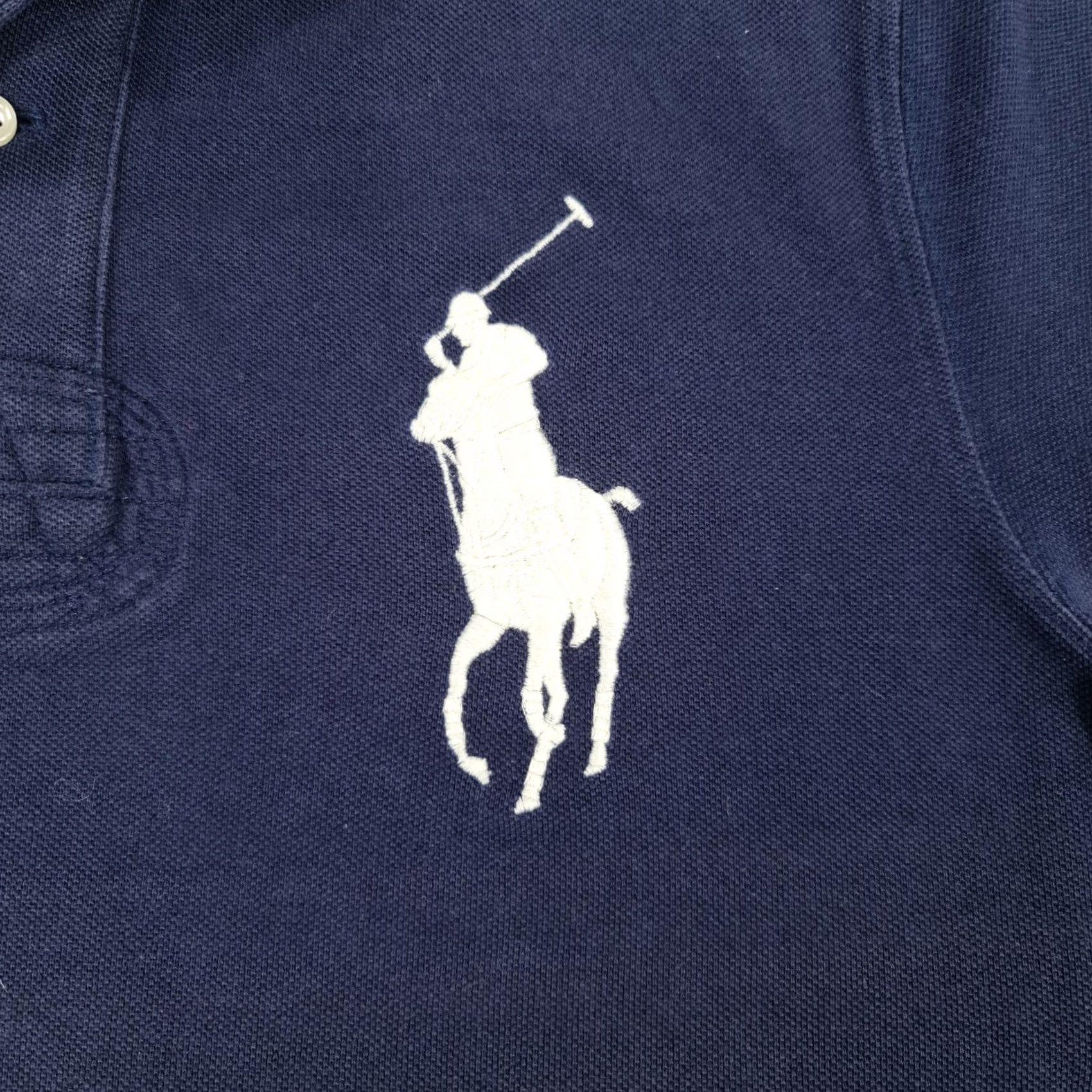 Polo Ralph Lauren Polo Ralph Lauren Polo Shirt Navy Blue Small Mens 90s Preppy Big Pony USA Button Collared Short Sleeve Cotton Size US S / EU 44-46 / 1 - 3 Thumbnail