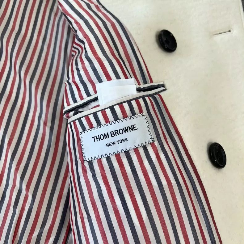Thom Browne Thom Browne Double pleated wool coat Size S / US 4 / IT 40 - 5 Thumbnail