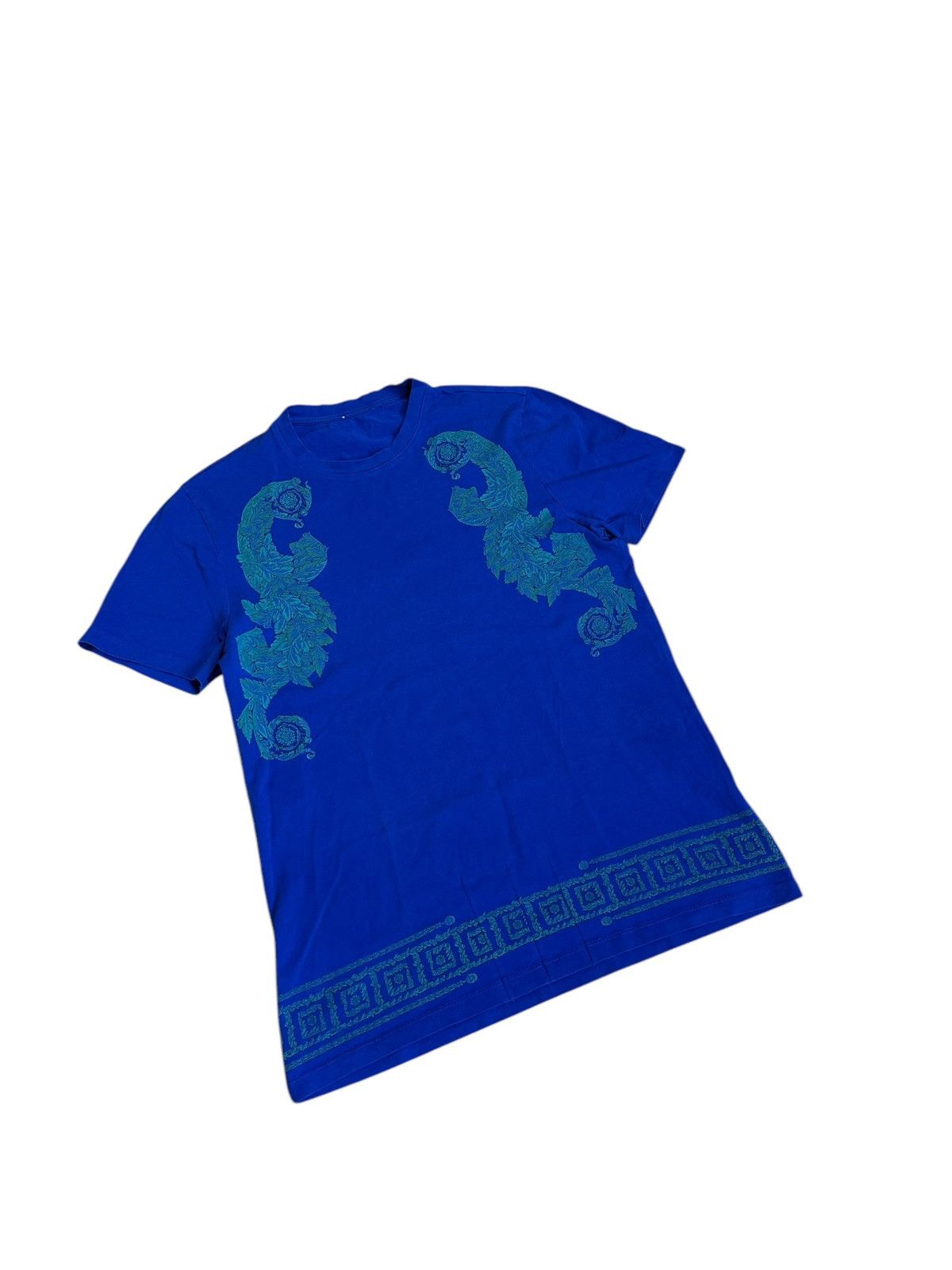 Versace × Vintage Black Versace t-shirt Double gorgon big logo Size US XS / EU 42 / 0 - 2 Thumbnail