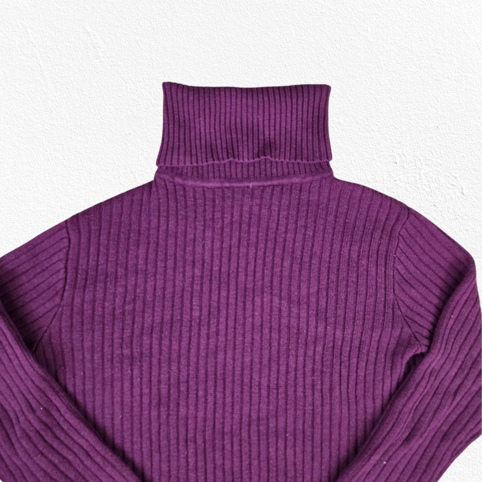 Other Uterque Maroon Turtleneck Wool Blend Sweater Size Small Size S / US 4 / IT 40 - 3 Thumbnail