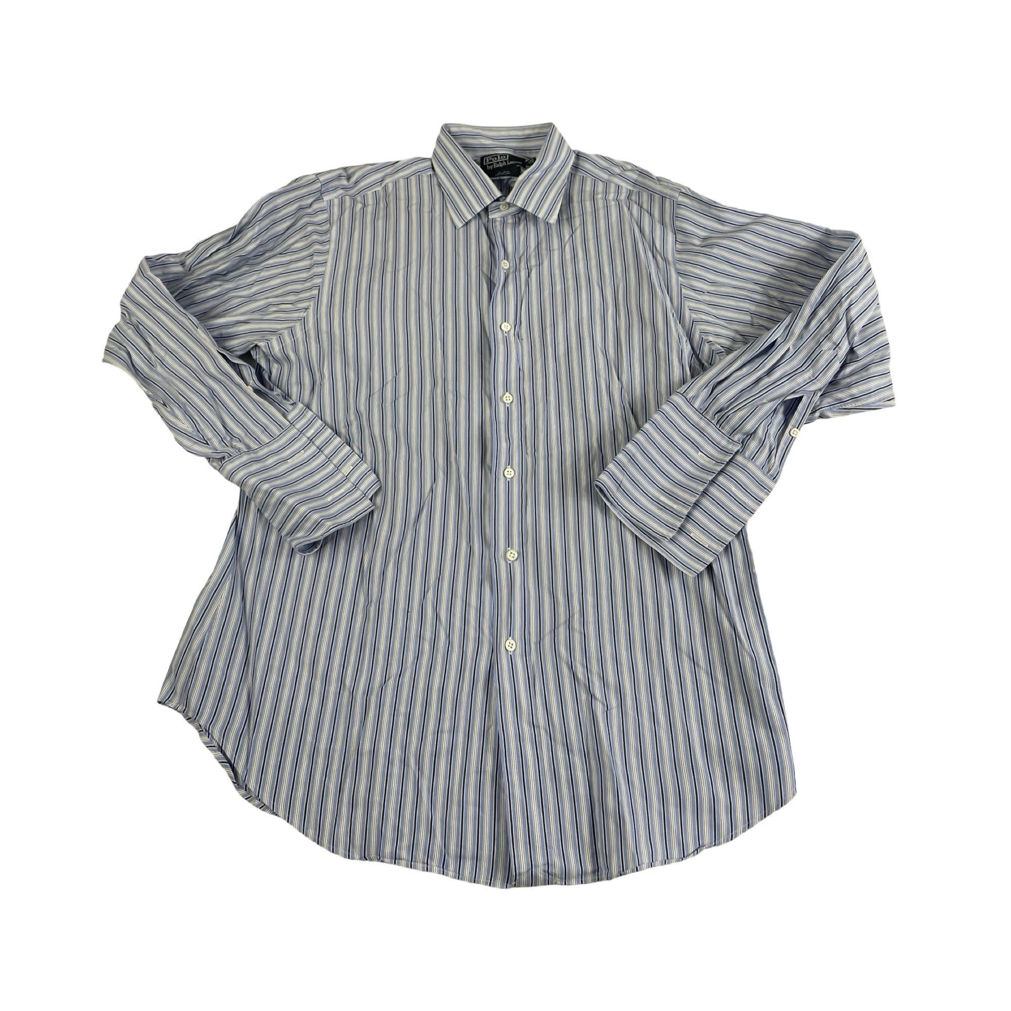 Polo Ralph Lauren × Vintage Vintage Polo Ralph Lauren French Cuff Dress Shirt 16.5 33 Size US XL / EU 56 / 4 - 1 Thumbnail