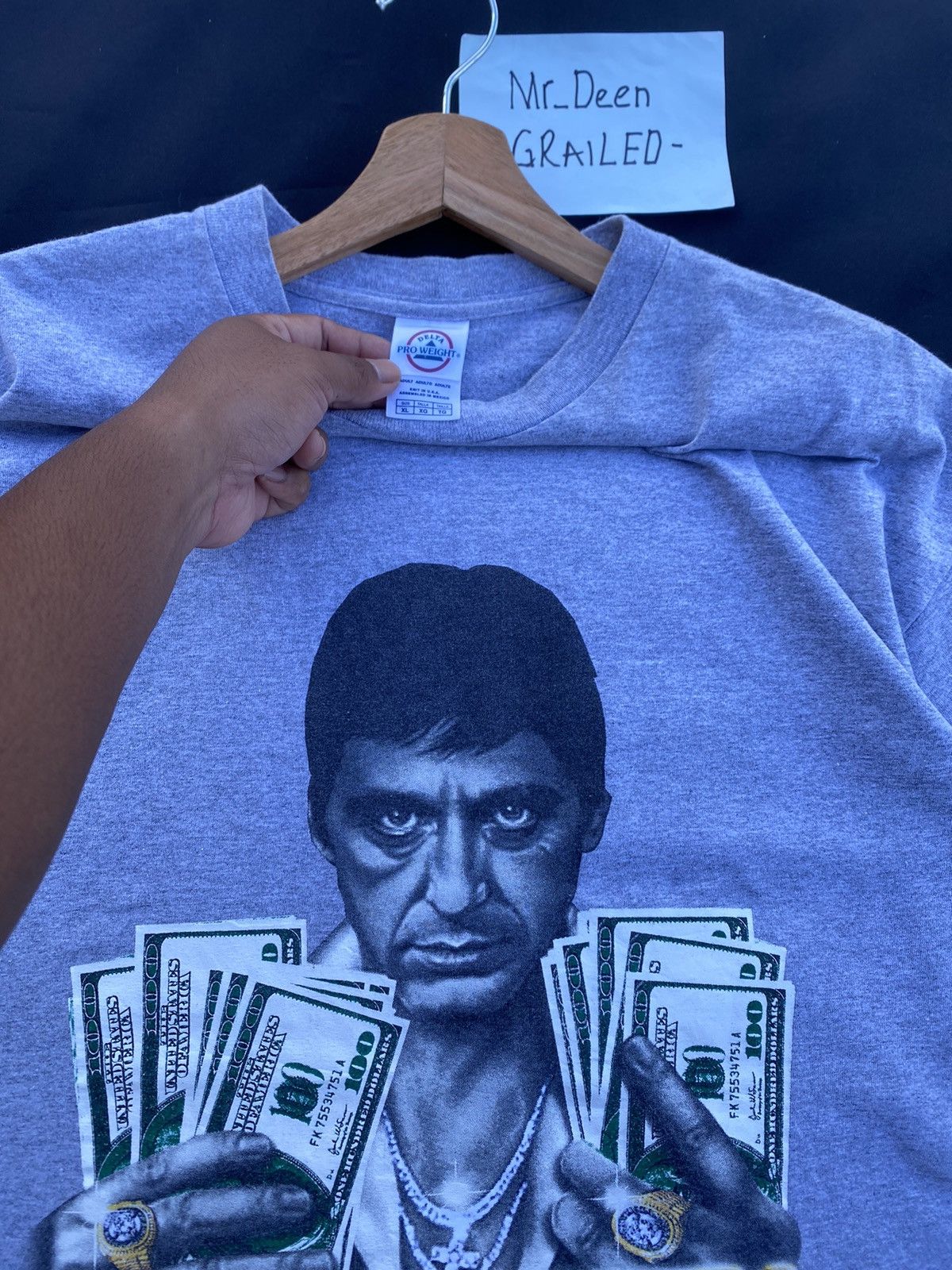 Vintage Vintage 90s Scarface “Tony Montana” Mob Gangster Crime Drama Size US XL / EU 56 / 4 - 9 Thumbnail