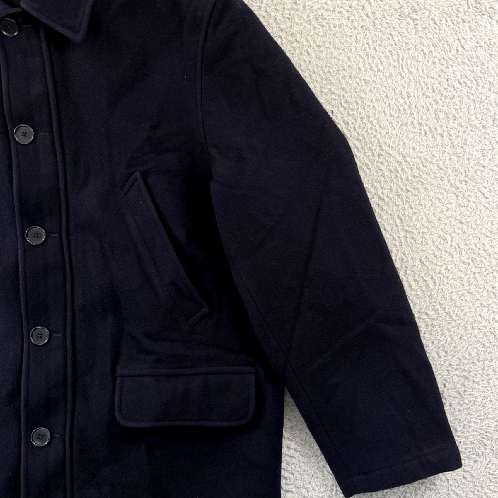 Polo Ralph Lauren VINTAGE Polo Ralph Lauren Pea Coat Mens Medium Wool Zip Button Quilted Jacket Size US M / EU 48-50 / 2 - 5 Thumbnail