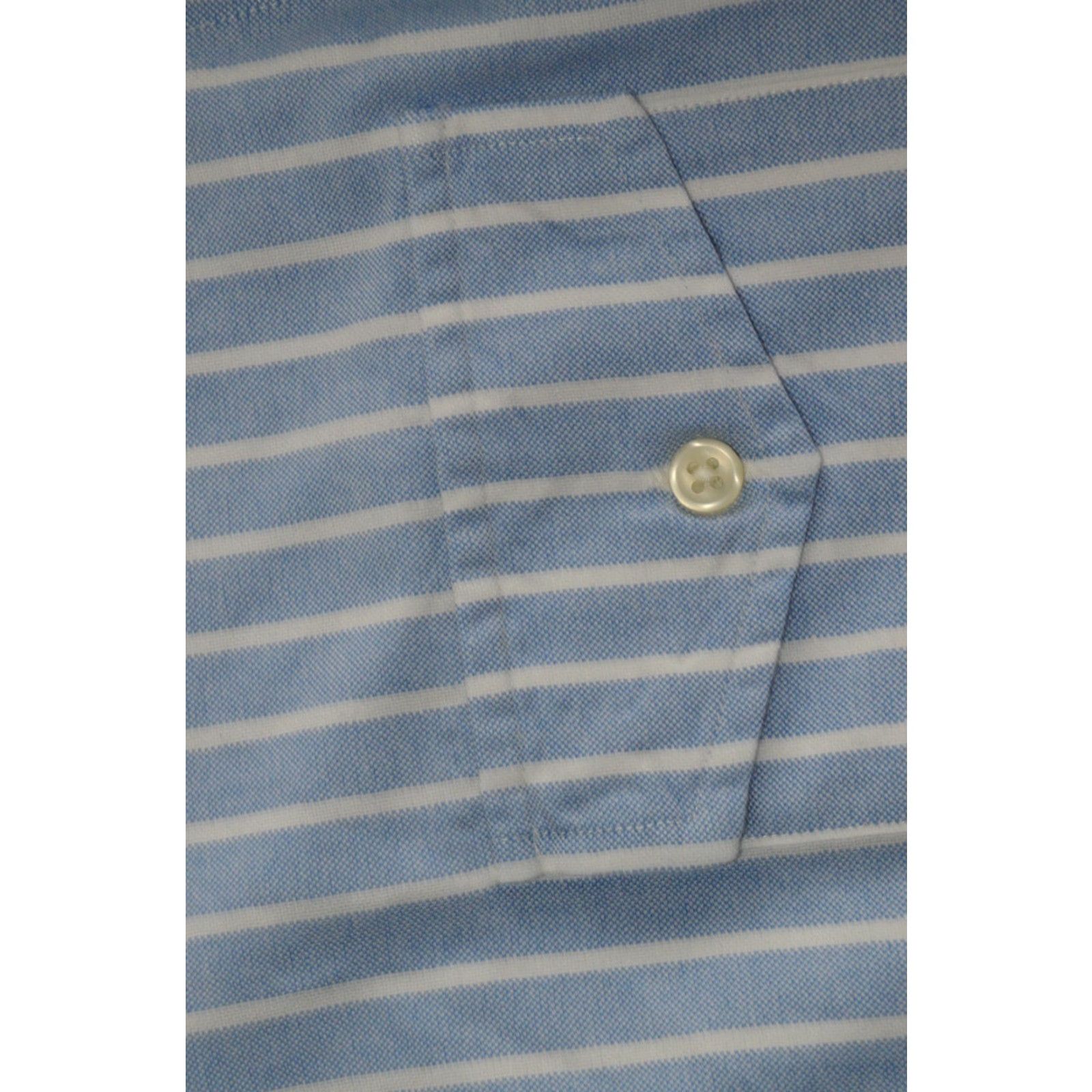 Polo Ralph Lauren Polo Ralph Lauren Shirt Blue Stripe L/S Button-Up Cotton Pocket Men’s Classic Fit (Size L) Size US L / EU 52-54 / 3 - 6 Thumbnail