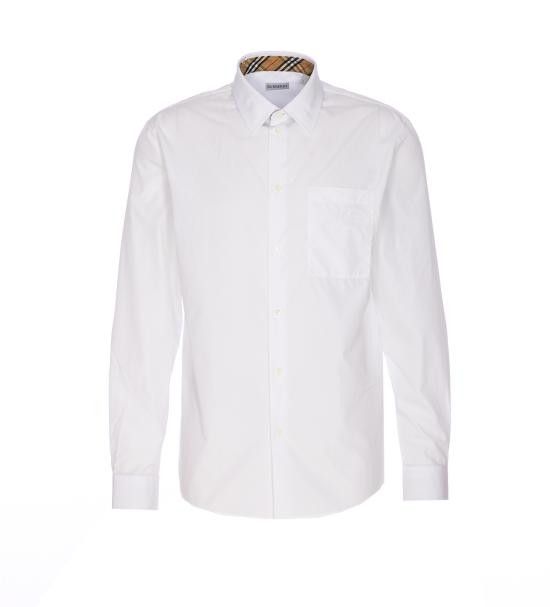 Burberry BURBERRY Men Long Tops 8113135 A1464 White Size US S / EU 44-46 / 1 - 1 Thumbnail