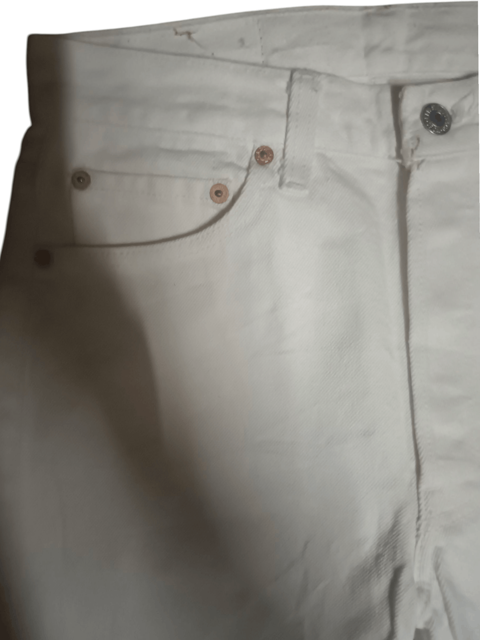 Levi's Vintage Levis Jeans Denim RARE White Colour USA Size US 29 - 6 Thumbnail