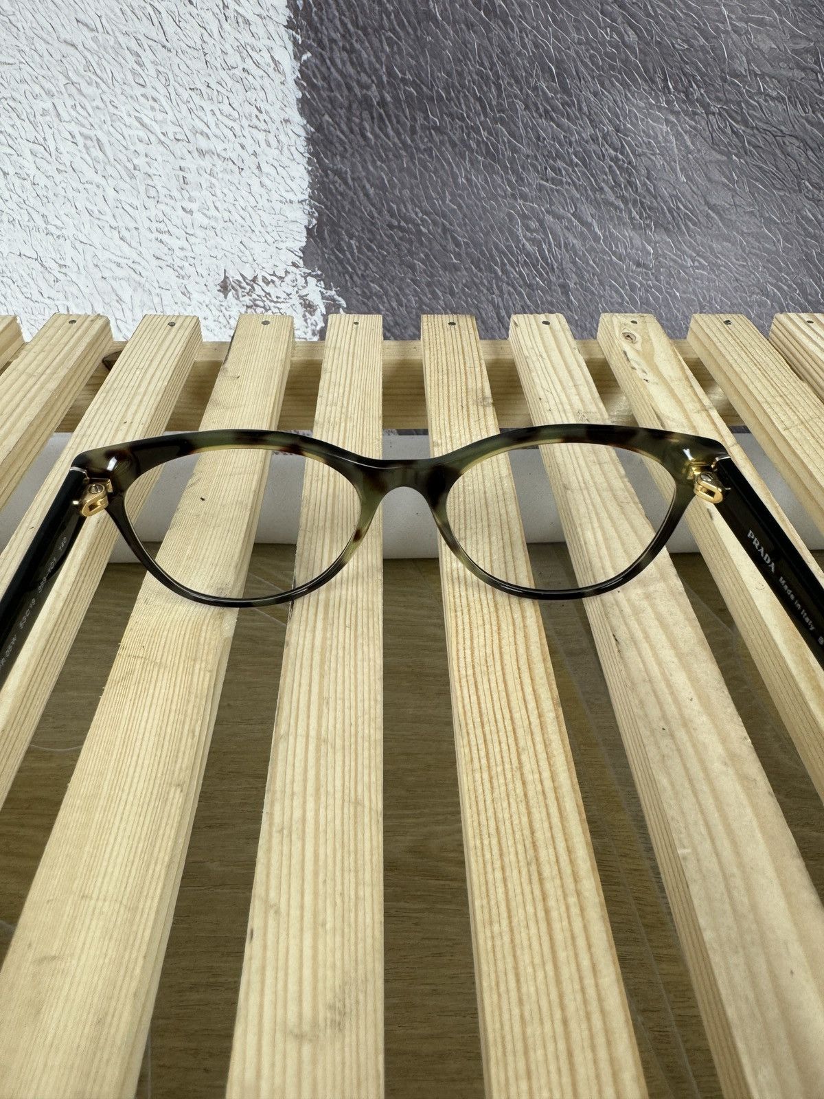 Prada PRADA Milano Eyeglasses VPR05W 389-1O1 53-19 Cat Eye Frame Size ONE SIZE - 6 Thumbnail