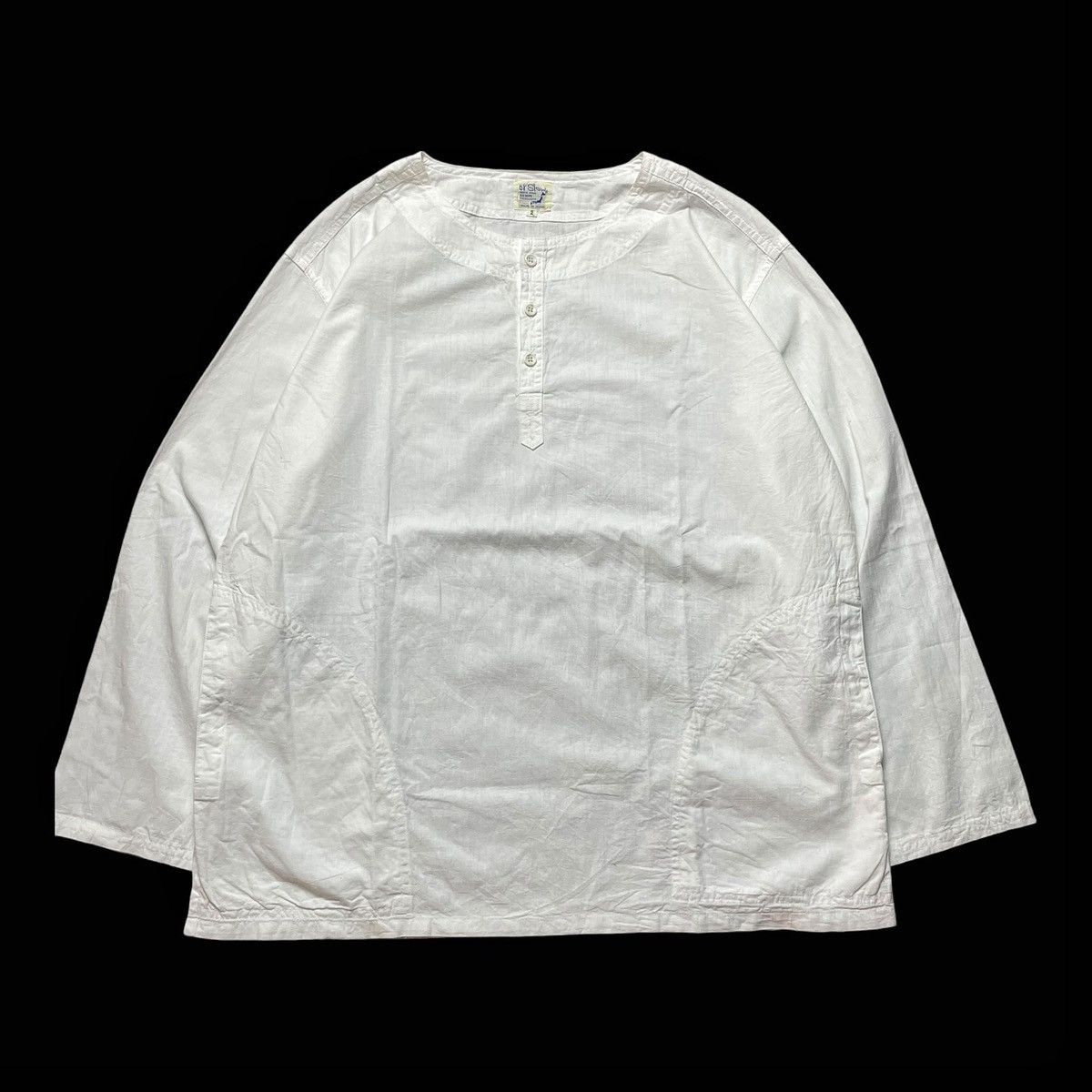Orslow Orslow Japan Henley Neck Cut & Sewn Jumper Baggy Cut Size US L / EU 52-54 / 3 - 1 Thumbnail