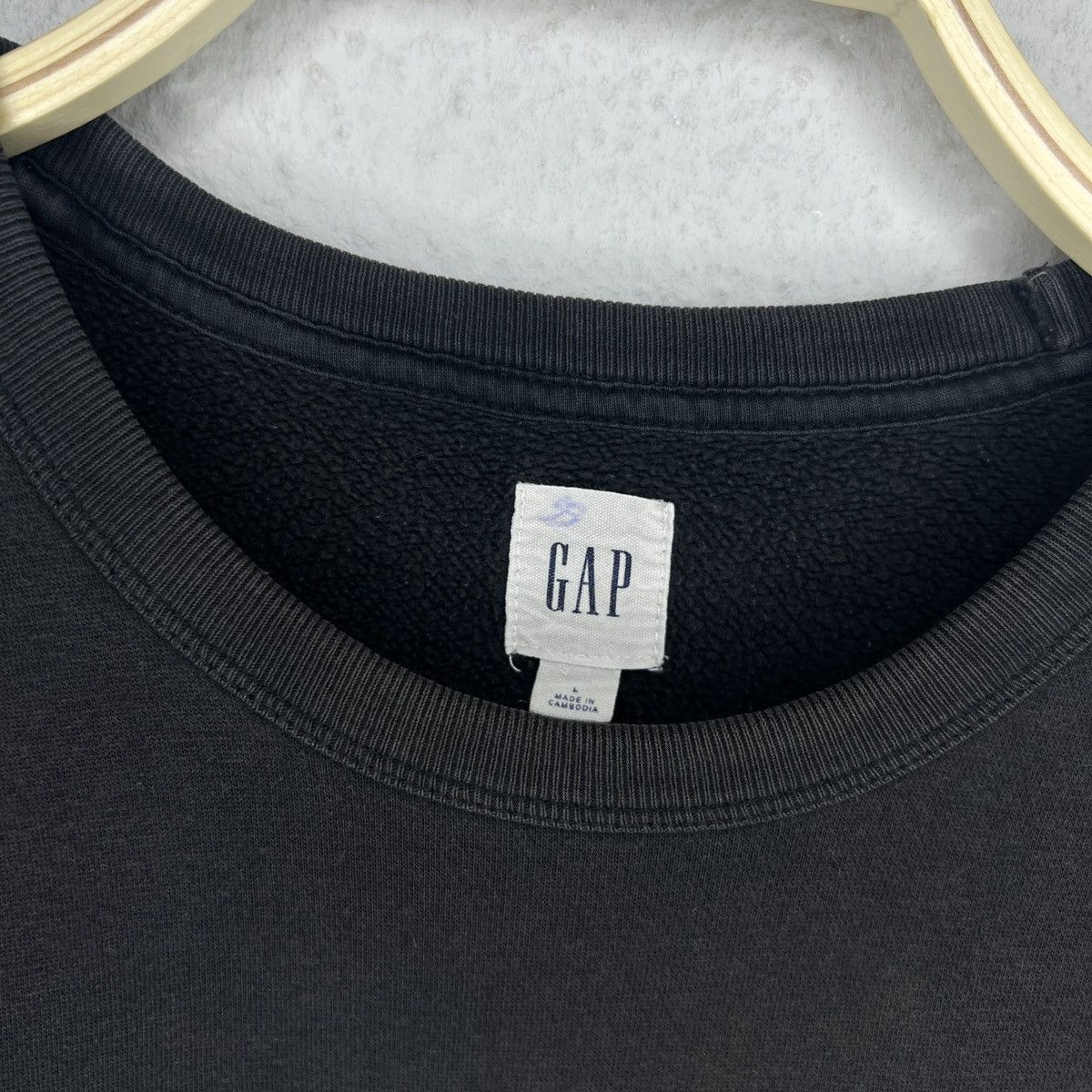 Gap Gap Vintage Sweatshirt Black Big Logo Spellout Retro Y2K Size US L / EU 52-54 / 3 - 5 Thumbnail