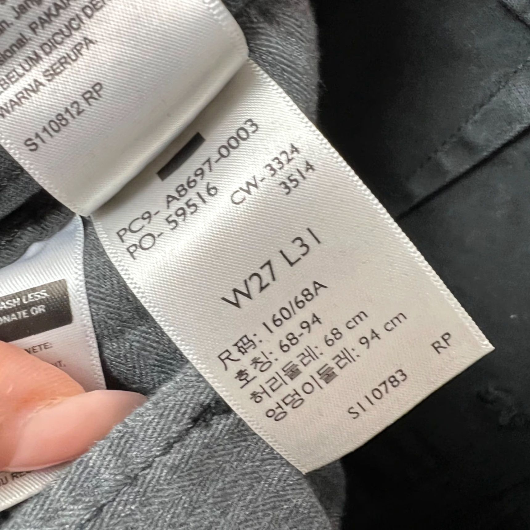 Levi's Levis Womens Size 27 Black Vintage Chino Pants Wide-Leg Cotton Blend Shirt? Size 27" / US 4 / IT 40 - 5 Thumbnail