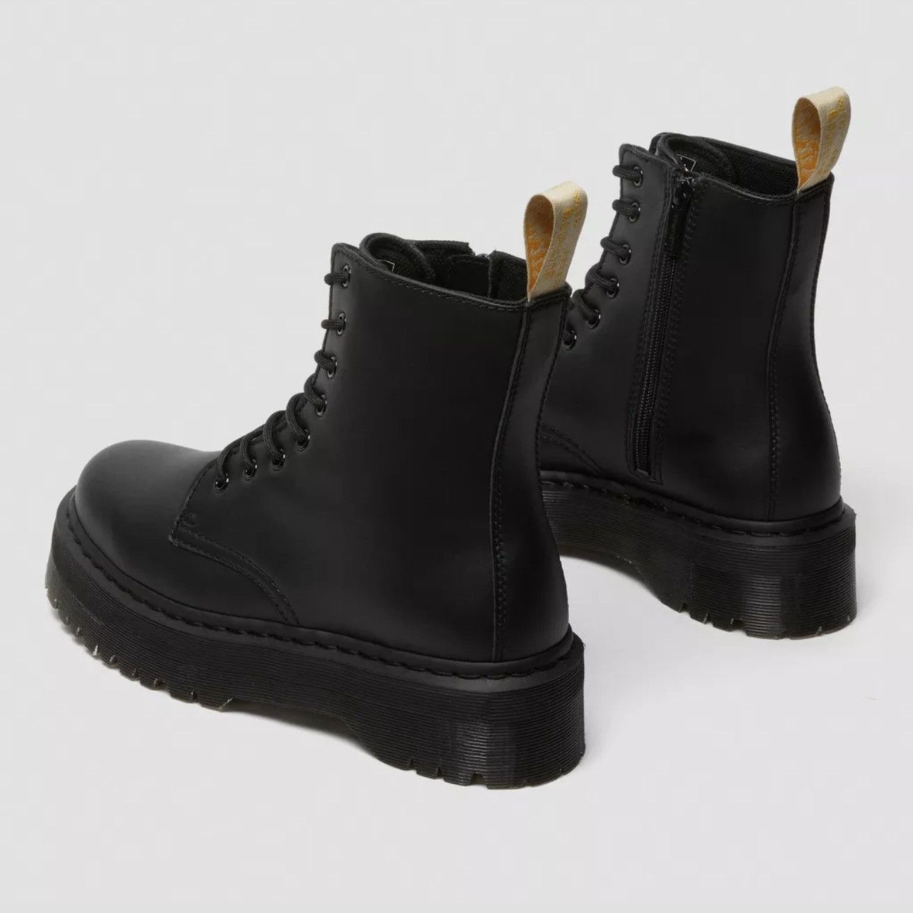 Dr. Martens VEGAN JADON II BOOT MONO PLATFORMS LEATHER COMBAT BOOTS Size US 9 / IT 39 - 4 Thumbnail