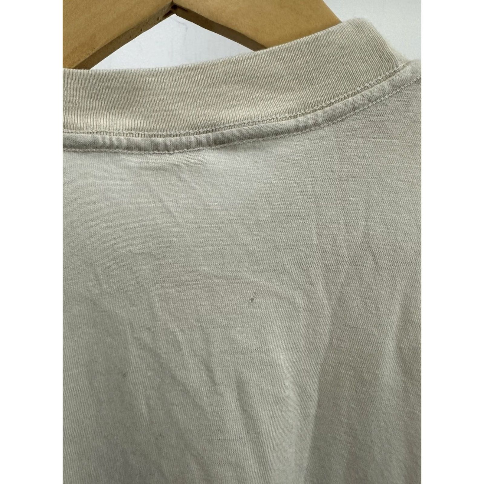 Vintage VINTAGE 80s Be Safer Be Seen Optometric Auxiliary Eye Paper Thin Worn T-Shirt M Adult Mens White Size US M / EU 48-50 / 2 - 7 Thumbnail