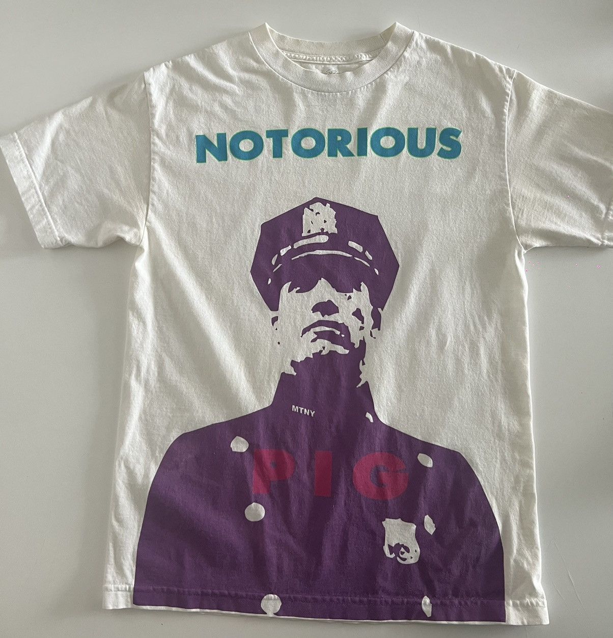 Rap Tees Notorious P.I.G anti police shirt by Major Threat Size US M / EU 48-50 / 2 - 1 Thumbnail