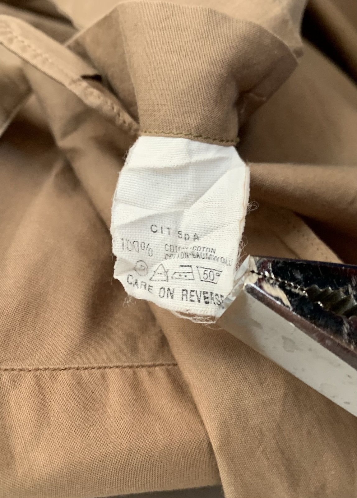Helmut Lang 🧿archive hidden buttons office shirt brown Size US L / EU 52-54 / 3 - 3 Thumbnail