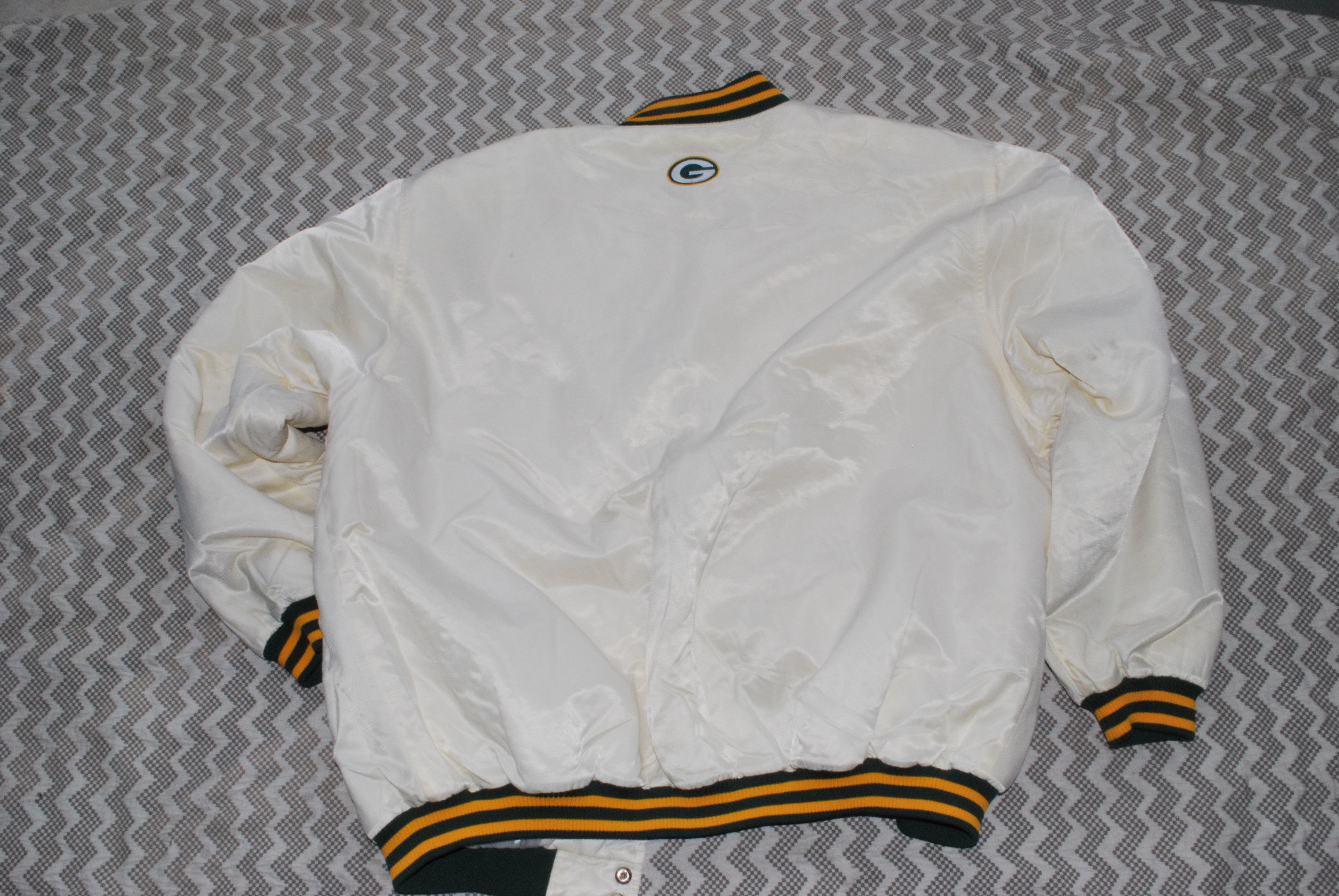Reebok Reebok Greenbay Packers Satin Bomber Jacket Size US XXL / EU 58 / 5 - 8 Thumbnail