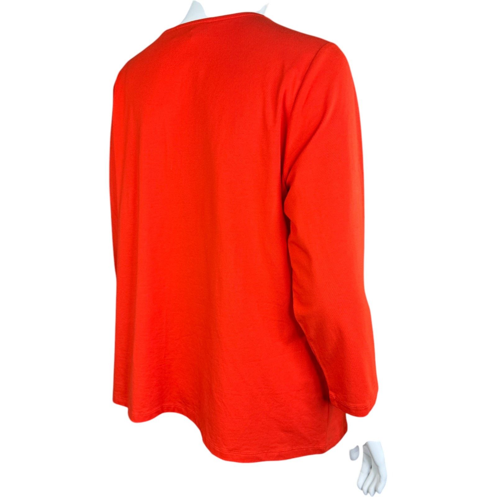 Jones New York Jones New York Orange Womens 1X Stretch 3/4 Sleeve Blouse Size XL / US 12-14 / IT 48-50 - 2 Thumbnail