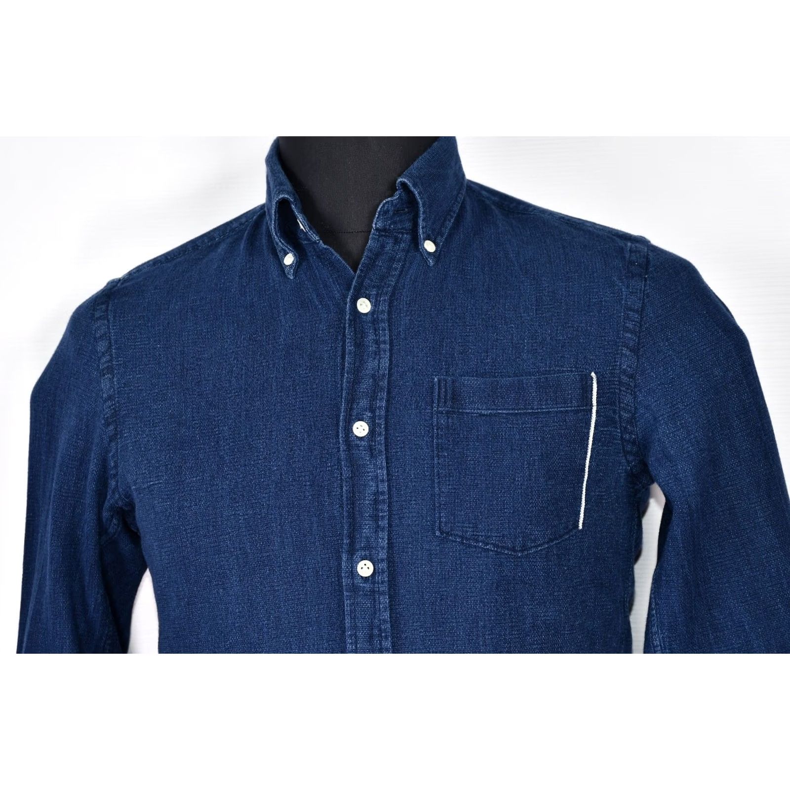 Vintage A.B.C.L JAPAN Cotton Shirt Button-Down Indigo Men’s size S Shirt Size US S / EU 44-46 / 1 - 2 Thumbnail