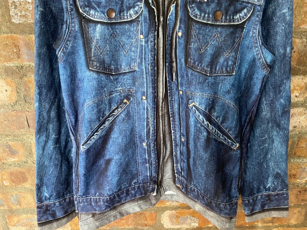 TALKING ABOUT THE ABSTRACTION 🔥TATA iconic trompe l'oeil denim zipper hoodie Size US M / EU 48-50 / 2 - 4 Thumbnail