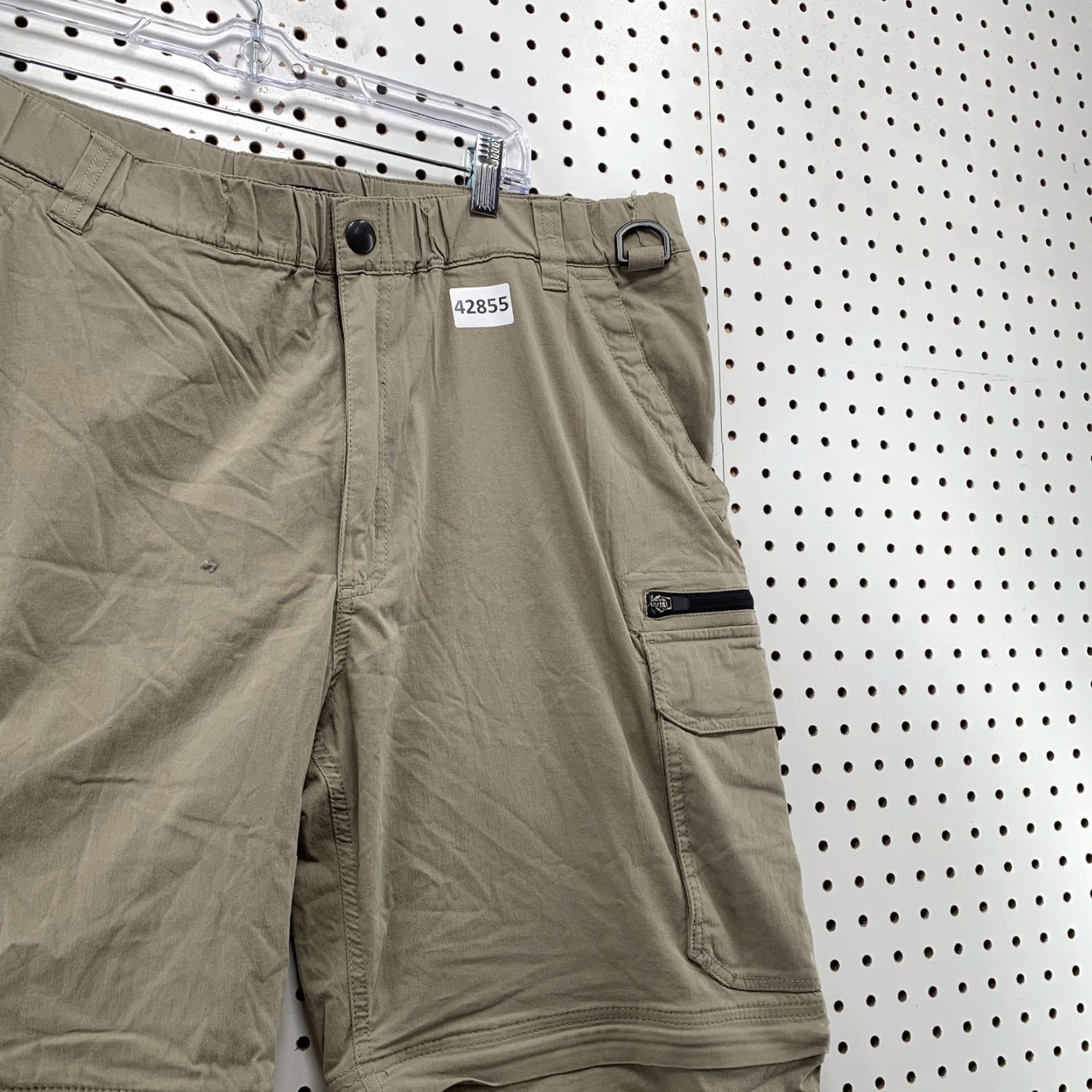 Vintage VINTAGE BC Clothing Cargo Convertible Pants Mens 2XL 40x32 Khaki Button Cargo Pocket Cotton Brown Mens Pants Size US 39 - 5 Thumbnail