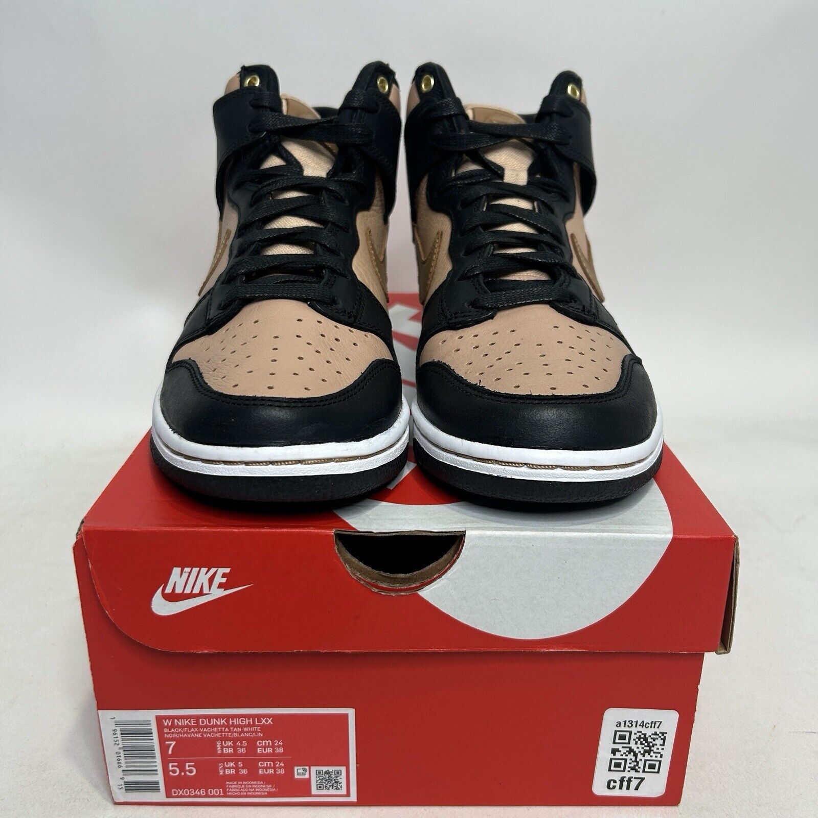 Nike Nike Dunk High WMNS LXX “Flax/Vachetta Tan” 2024 Size US 7 / IT 37 - 2 Thumbnail
