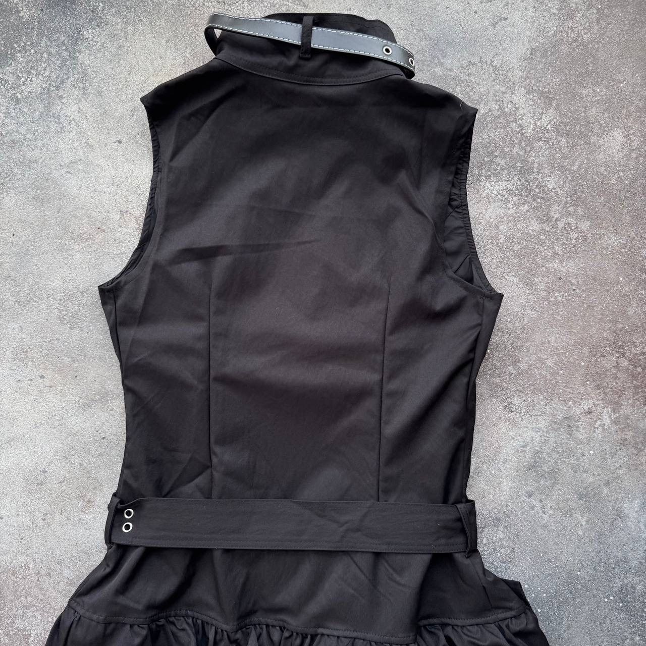 If Six Was Nine Y2K Avant Garde Goth Emo Strap Belt Mini Dress Size M / US 6-8 / IT 42-44 - 12 Thumbnail
