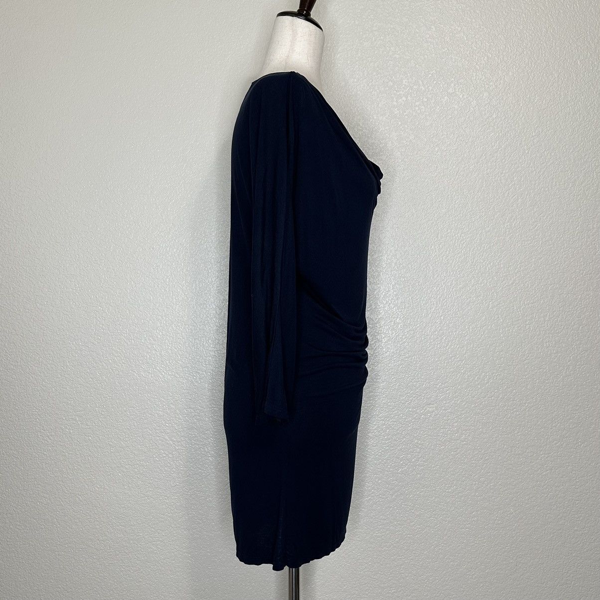 Michael Stars Michael Stars Cowl Neck Stretch Jersey Knit Mini Dress Size L / US 10 / IT 46 - 7 Thumbnail