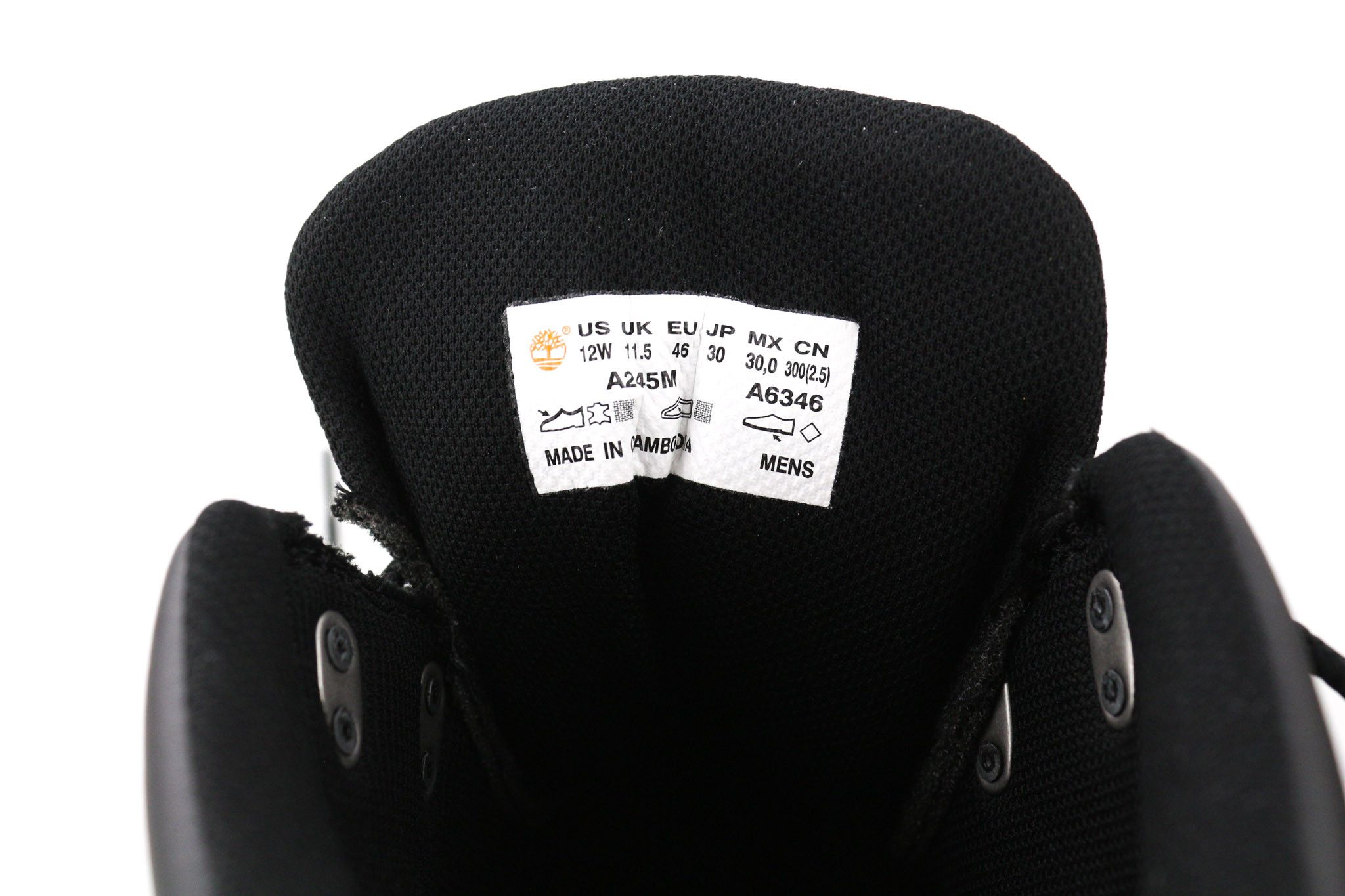 Timberland A245M UK12.5/UK11.5 Black Leather ReBOTL 80871 Size US 13 / EU 46 - 14 Thumbnail
