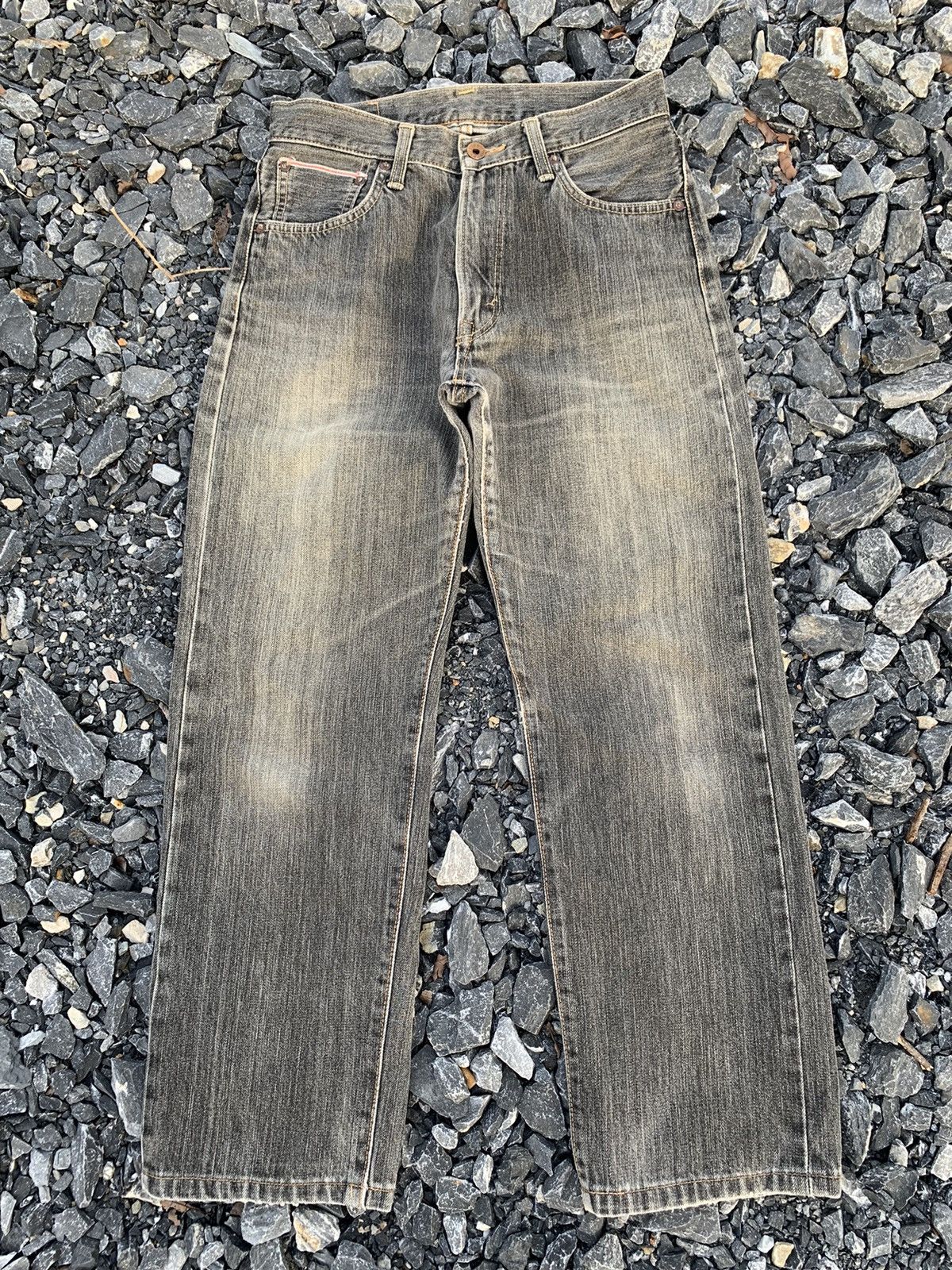 Kapital VINTAGE EDWIN 505s SELVEDGE FADED JAPANESE DISTRESSED DENIM Size US 28 / EU 44 - 1 Thumbnail