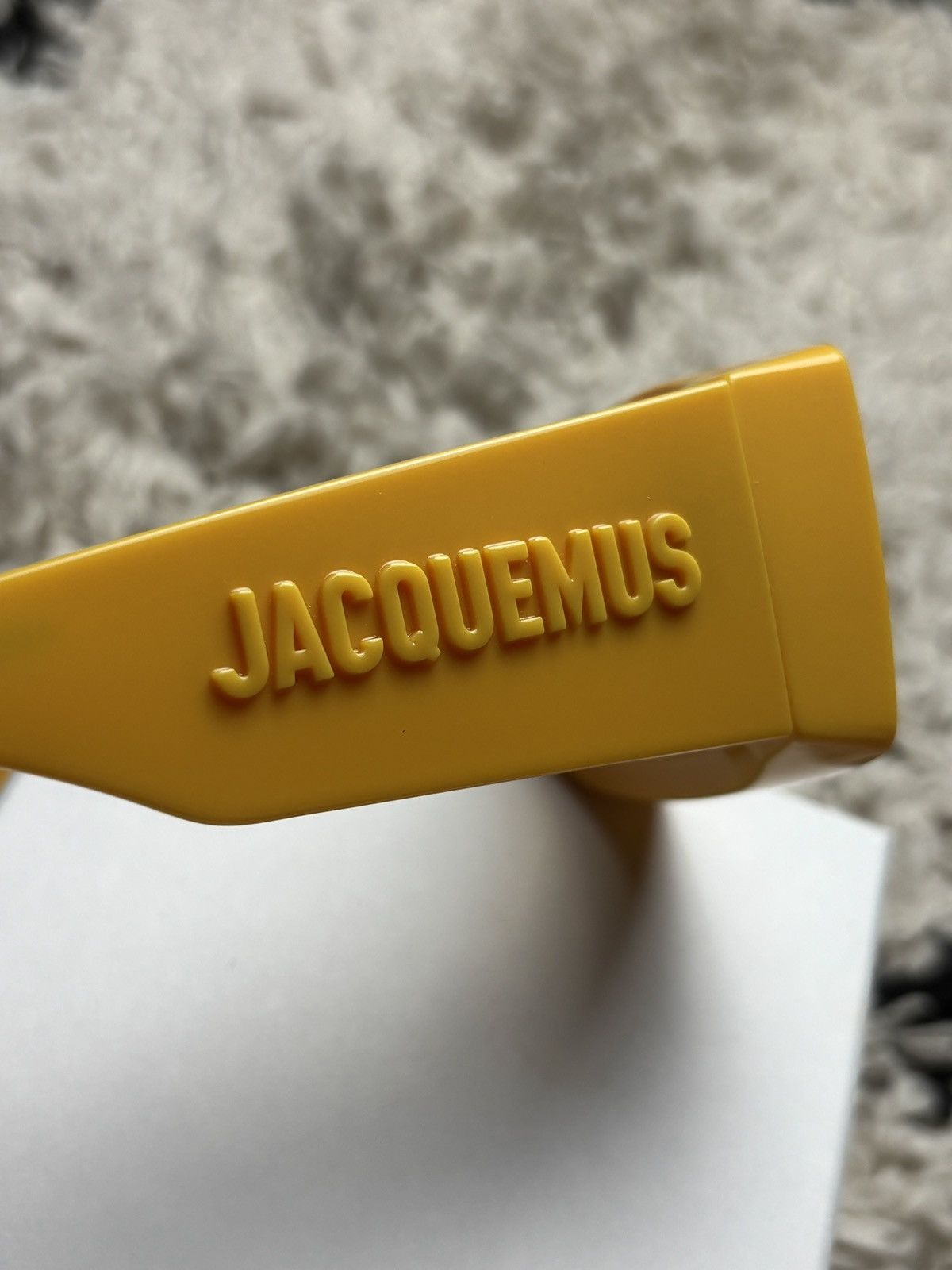 Jacquemus Jacquemus Les Lunettes Tupi Yellow Unisex Sunglasses Size ONE SIZE - 6 Thumbnail