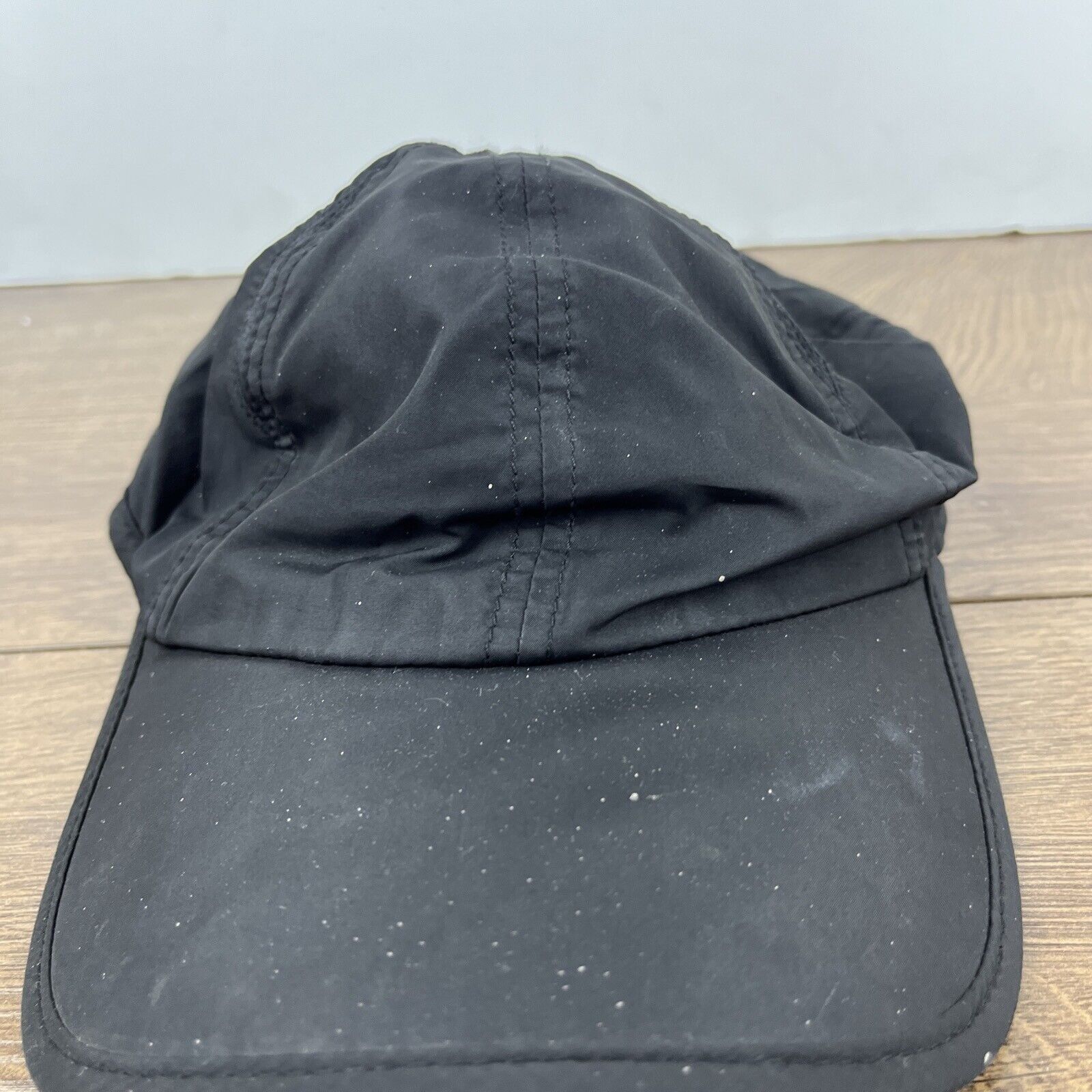 Other Black Running Hat Athletic Cap Hat Black Hat Adjustable Adul Size ONE SIZE - 6 Thumbnail