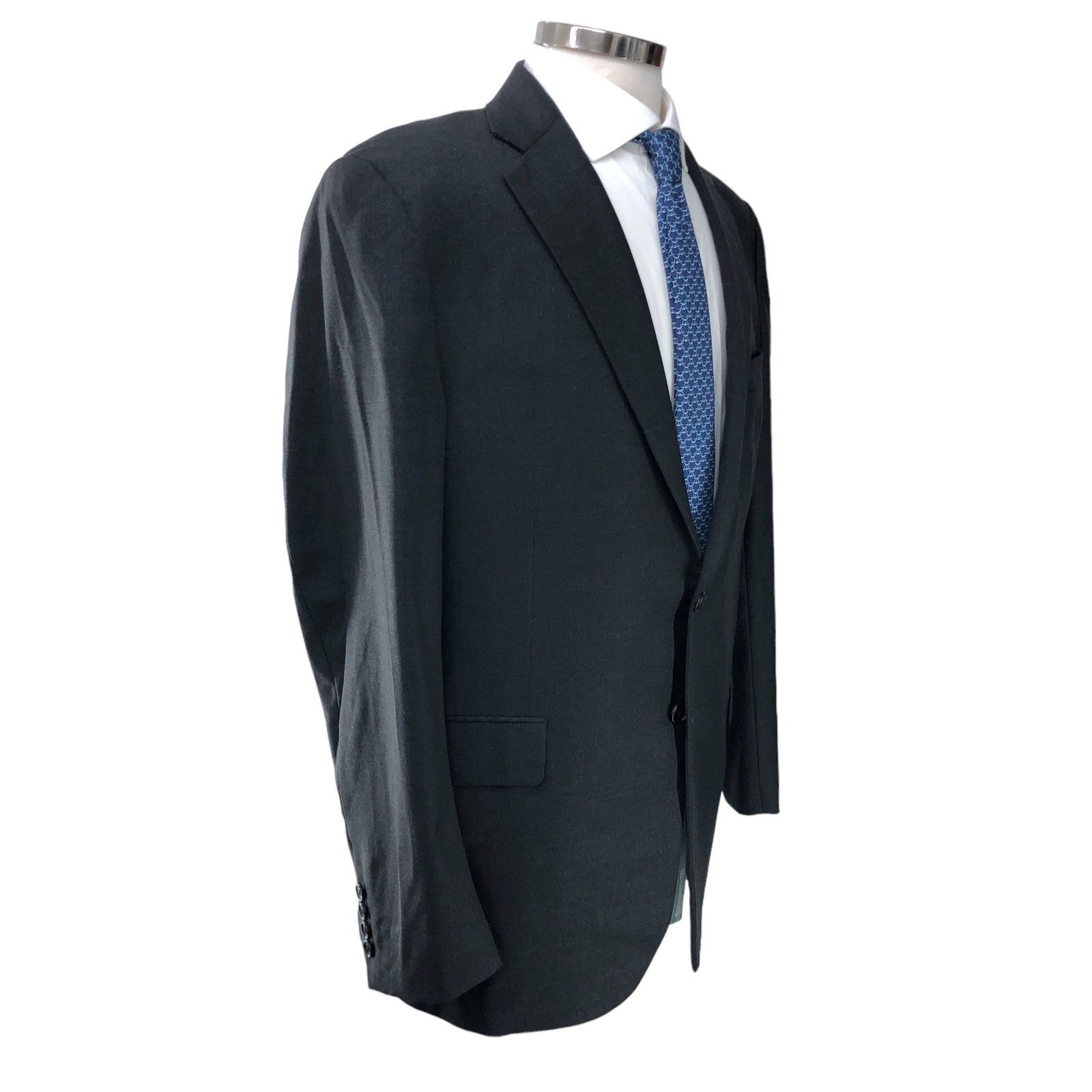 Hickey Freeman Hickey Freeman Mens 42R Sport Coat Legacy Fit Gray 2 Button Size 42R - 13 Thumbnail