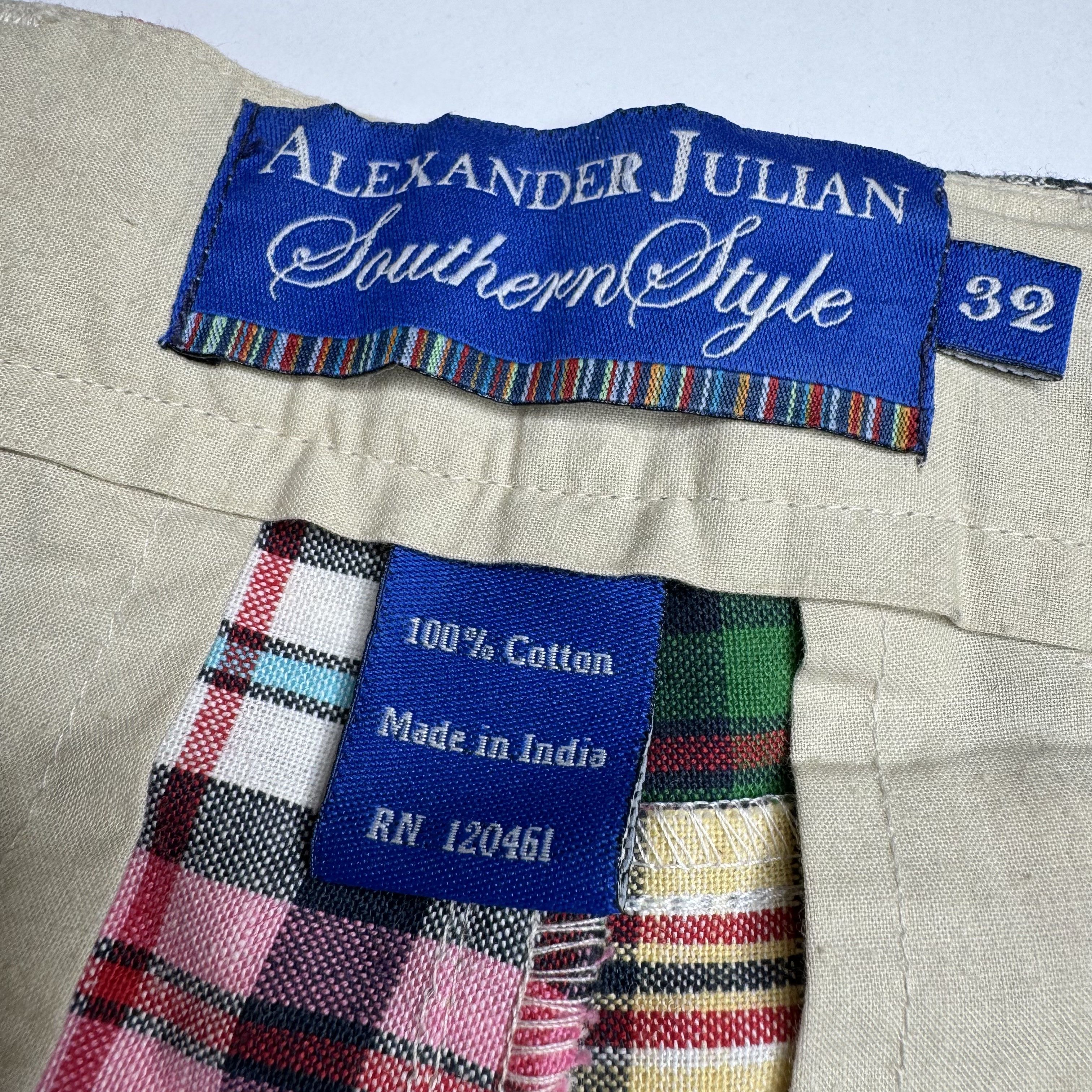 Alexander Julian Alexander Julian Southern Patchwork Madras Plaid Shorts Size US 32 / EU 48 - 3 Thumbnail