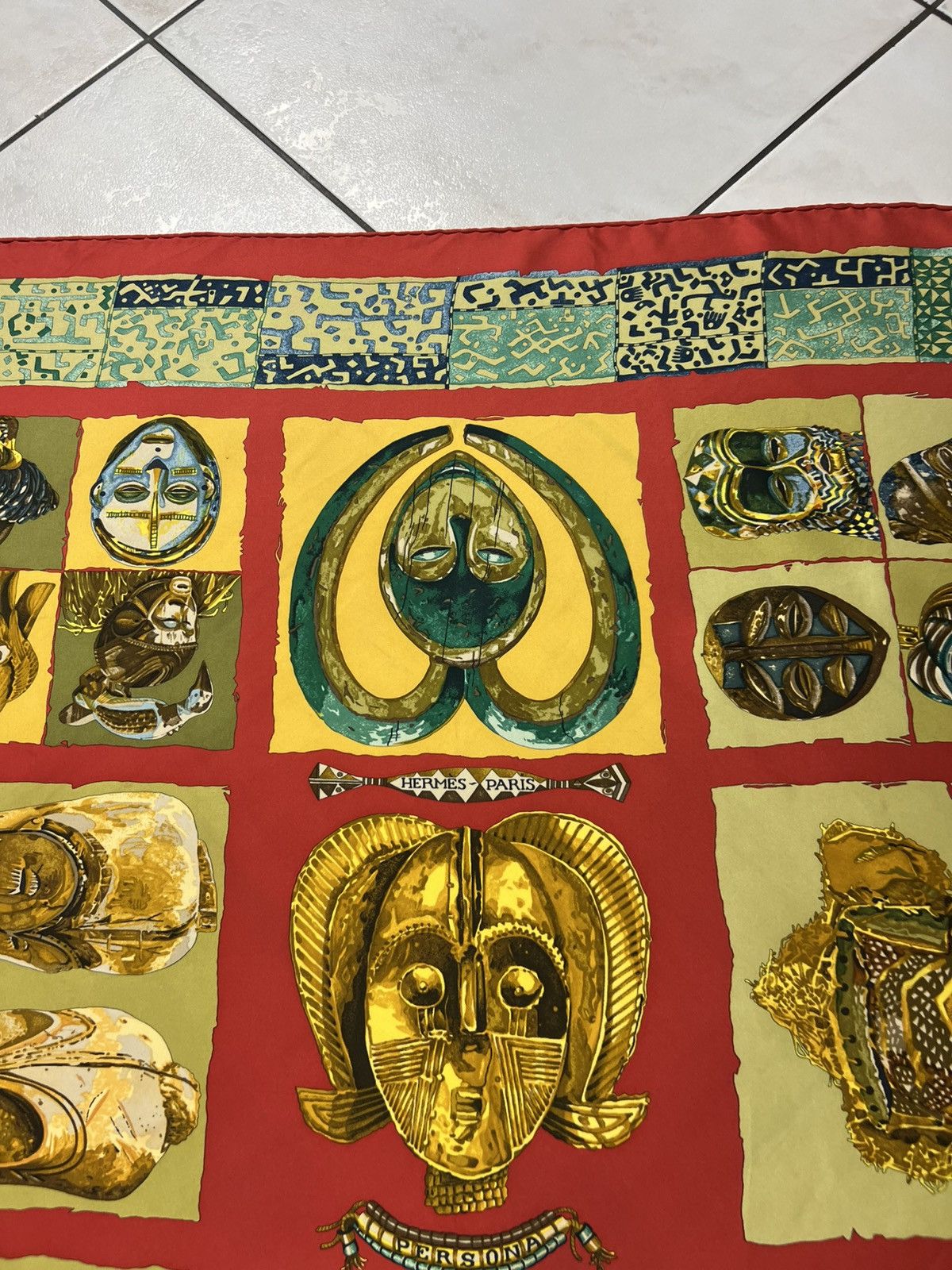 Hermes Vintage Hermes Persona loic dubigeon silk handkerchief scarf Size ONE SIZE - 6 Thumbnail