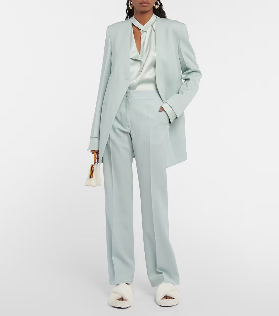 Jil Sander o1y1025 Sweatpant in Sky Blue Size 28" / US 6 / IT 42 - 2 Thumbnail