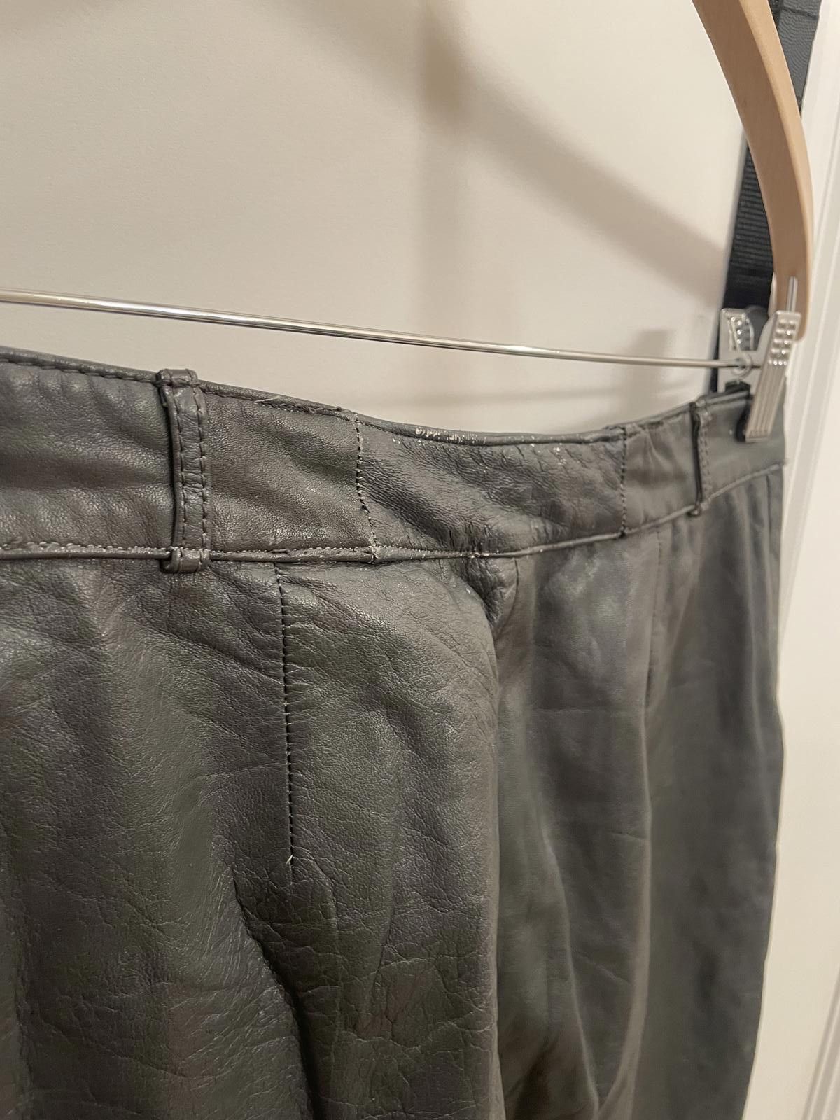 C&A Stylish C&A Genuine Leather Pants - Size 36 Size 36" / US 14 / IT 50 - 4 Thumbnail