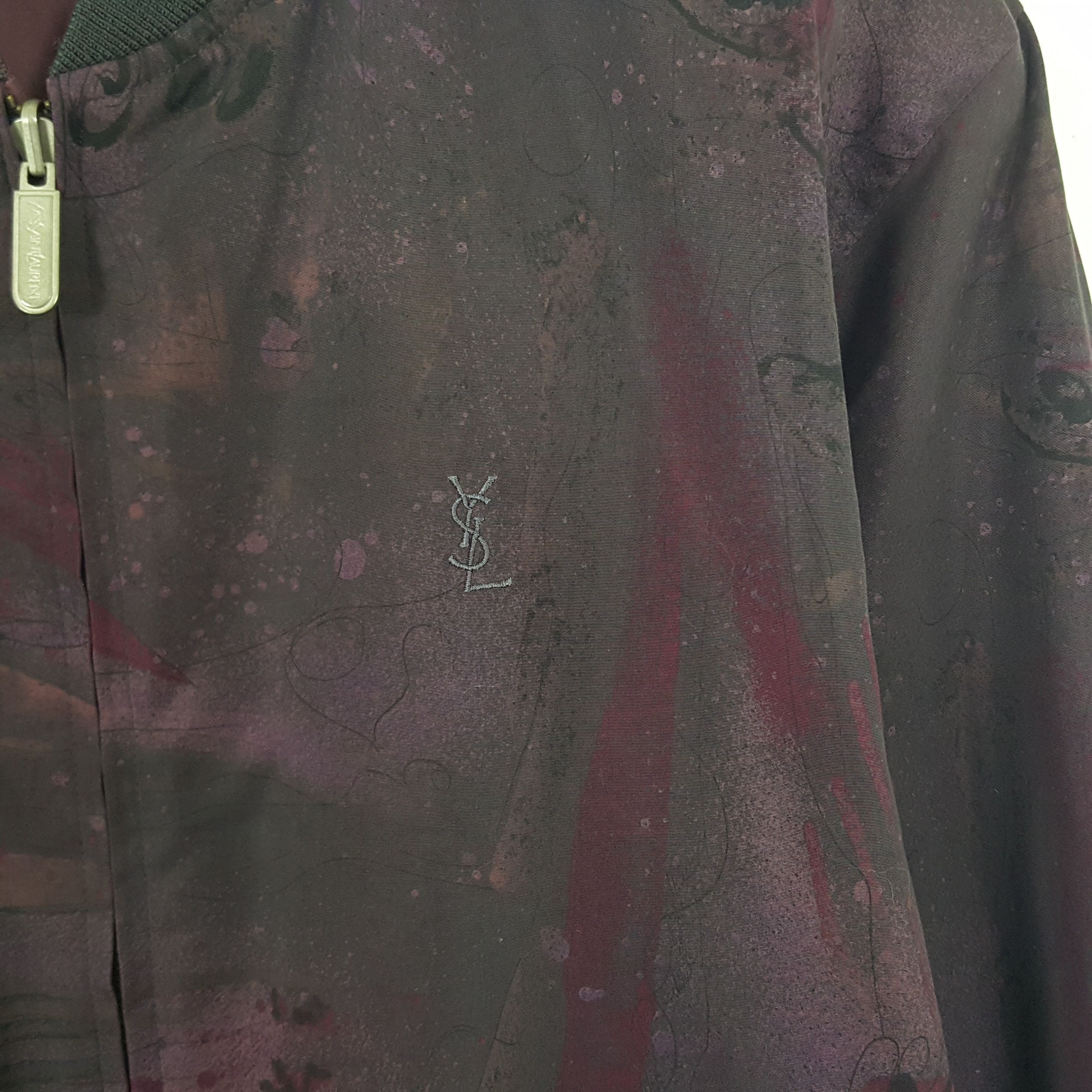 Vintage × Yves Saint Laurent Vintage Yves Saint Laurent Zipper Jacket Size US M / EU 48-50 / 2 - 2 Thumbnail