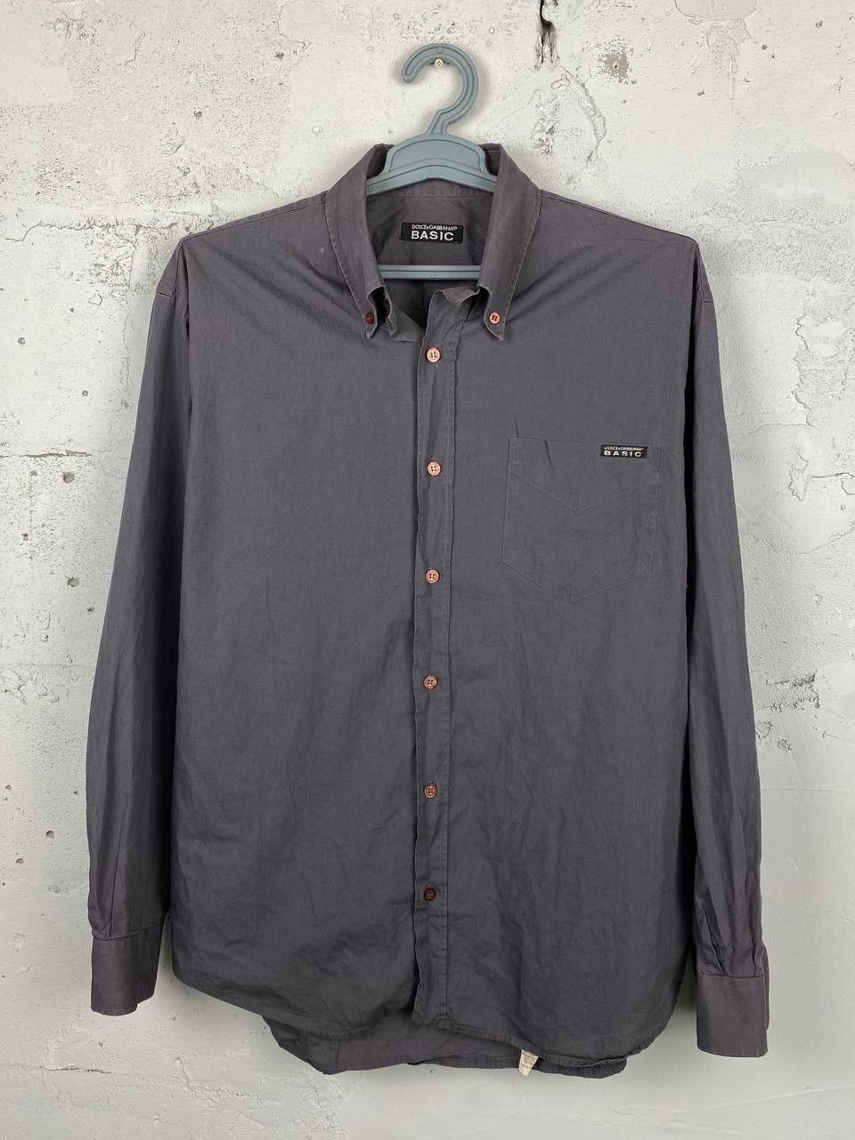 Dolce & Gabbana Dolce Gabbana Basic Grey Button Ups Shirt Size US XL / EU 56 / 4 - 1 Thumbnail
