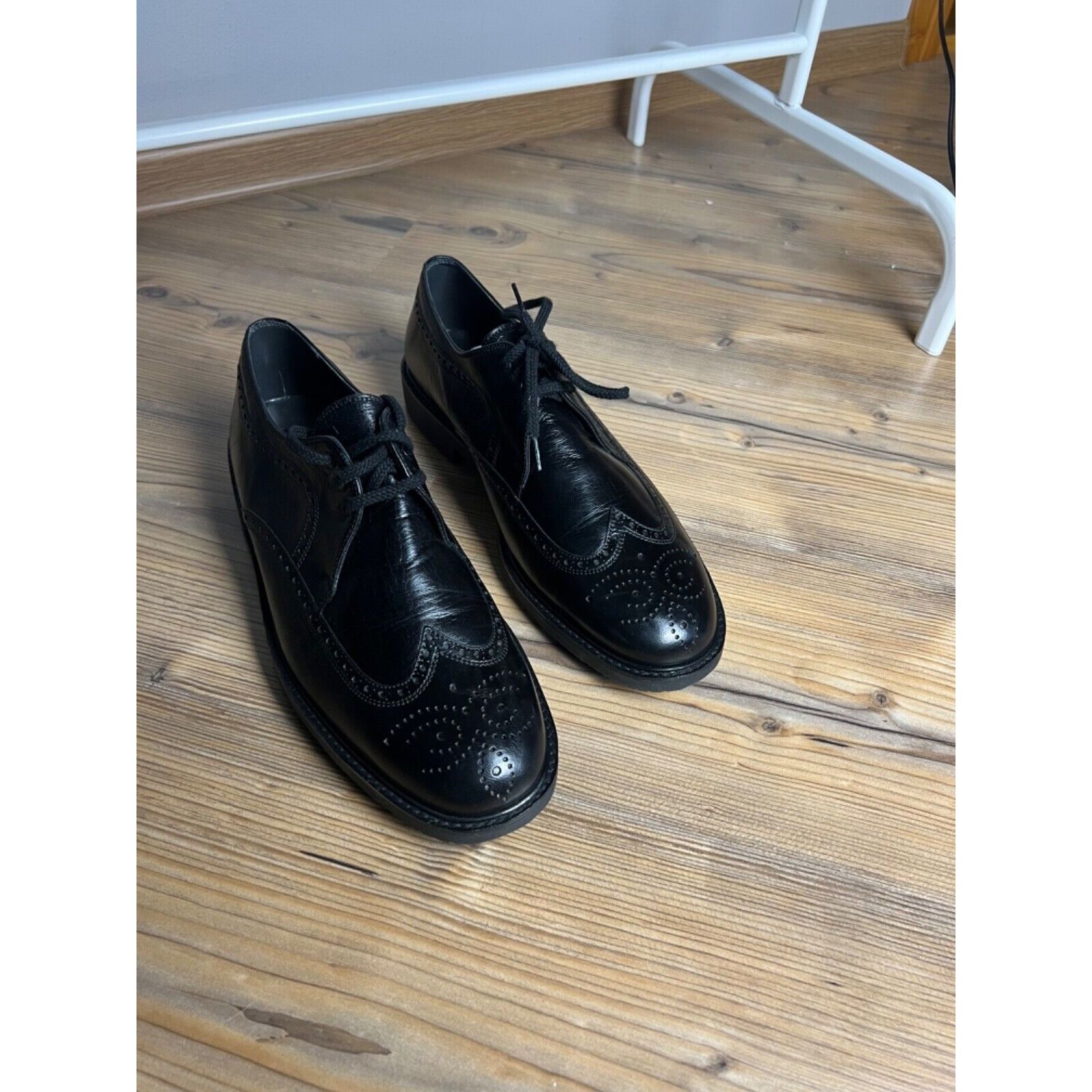 Bally MINT! Bally Anker Black Men`s Leather Derby Brogues Shoes Si Size US 11 / EU 44 - 11 Thumbnail