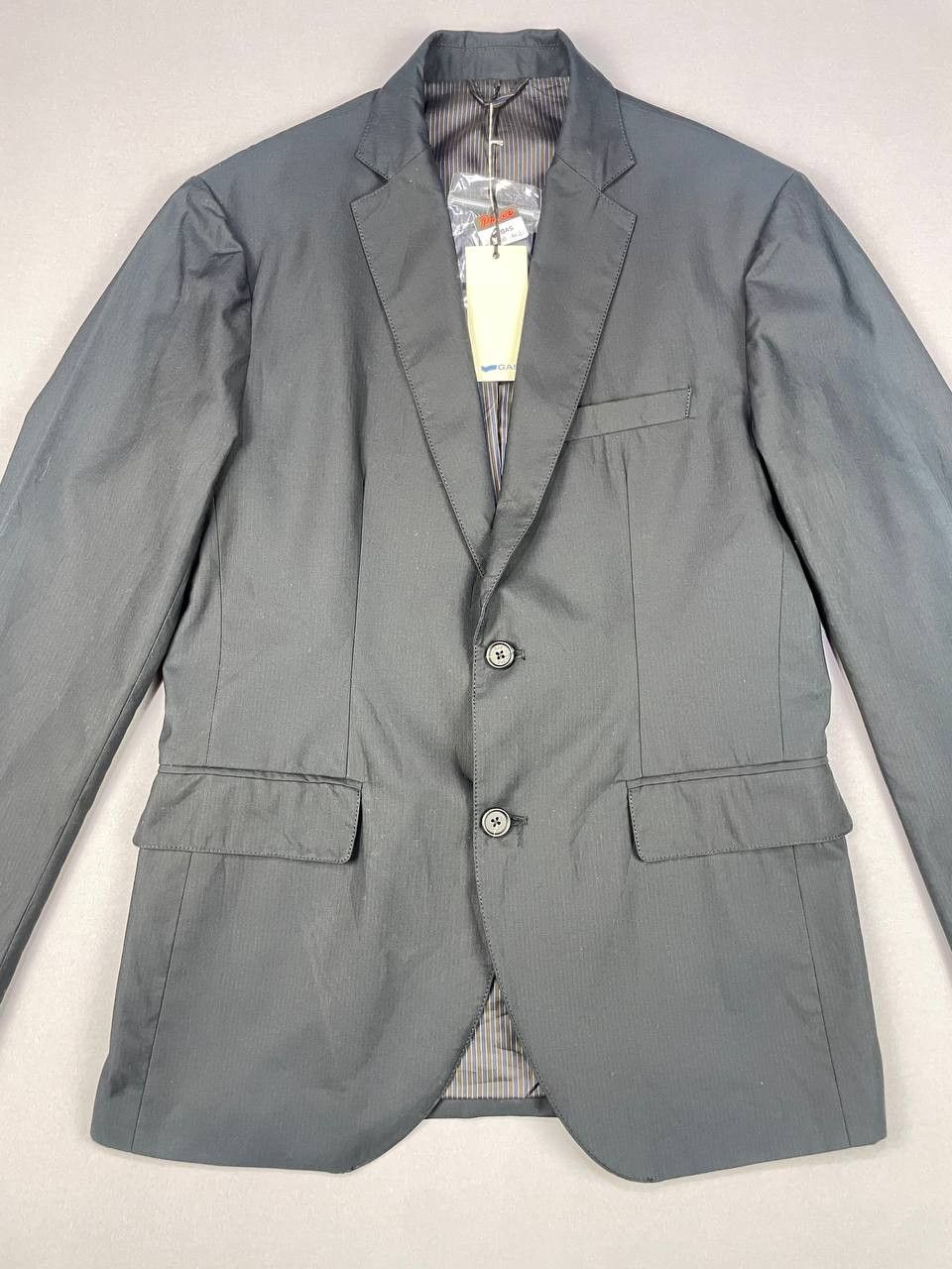 GAS GAS ITALY BLACK COTTON BLAZERS Size 38L - 3 Thumbnail