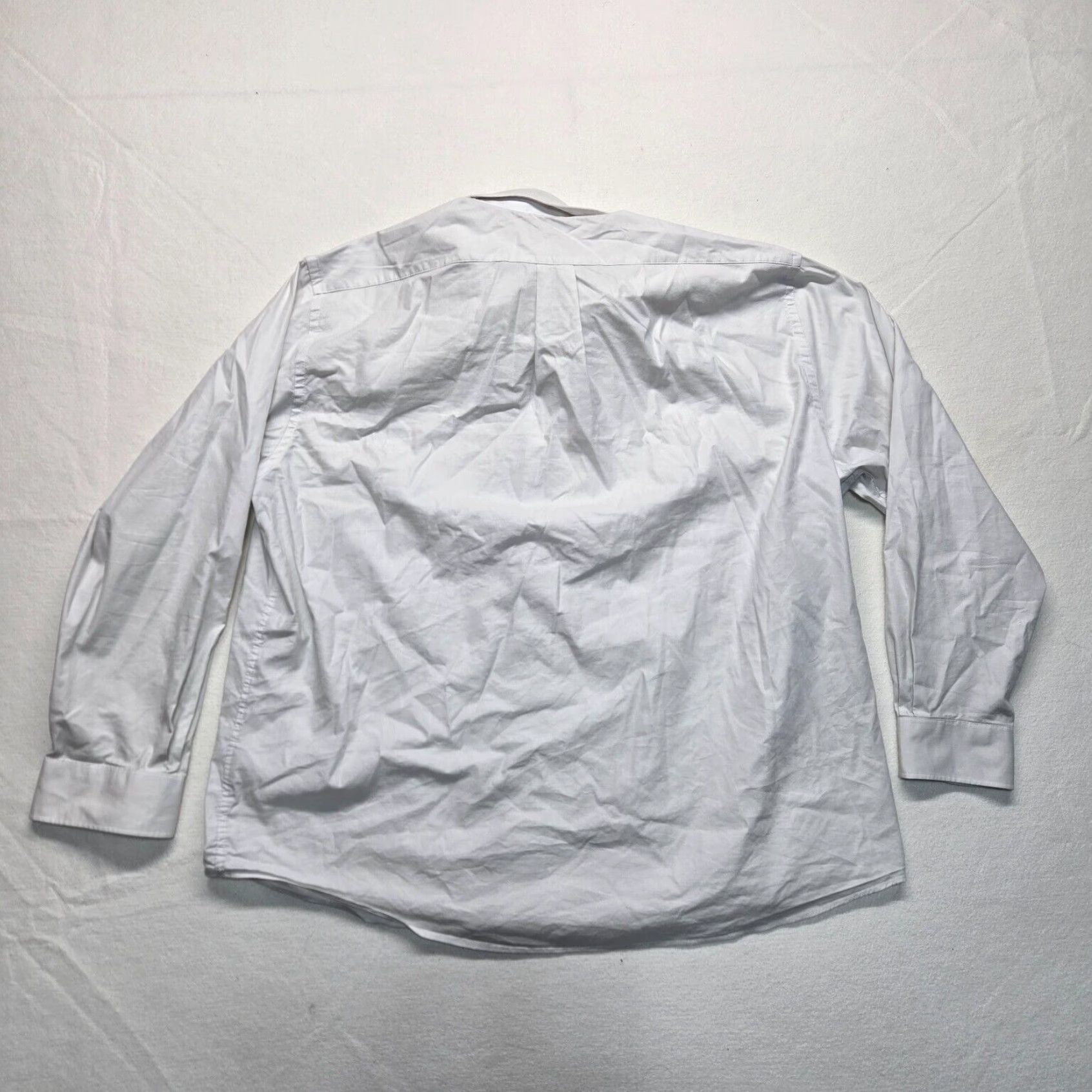 Izod Solid White Slim Fit Long Sleeve Button Up Shirt for Adult Men in 2XL Size Size US XXL / EU 58 / 5 - 7 Thumbnail