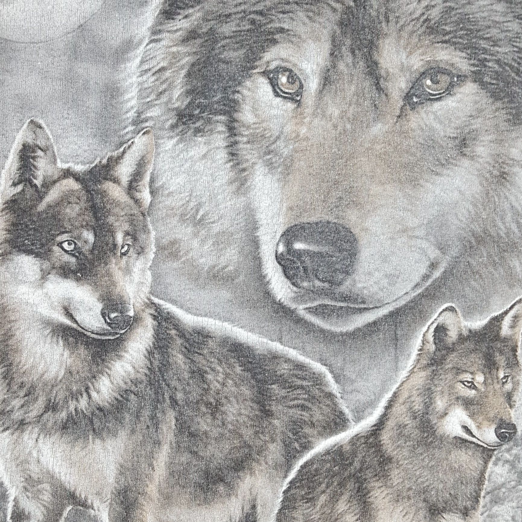 Vintage VINTAGE ODM Winter Moon Wolf T-Shirt Mens XL Gray Cotton Embroidered Logo 00s Y2K Animal Nature Dogs Retro Vintage Shirt Mens XL Gray Size US XL / EU 56 / 4 - 4 Thumbnail