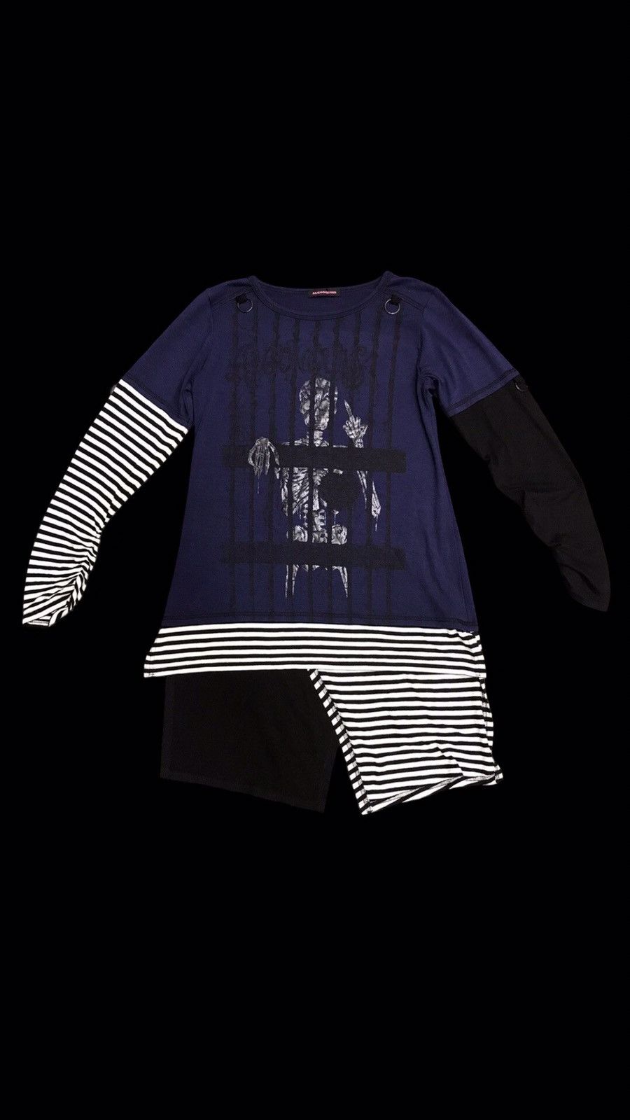 Japanese Brand ALGONQUINS Japan Streetwear Seditionaries Punk Shirt Size XS / US 0-2 / IT 36-38 - 1 Thumbnail