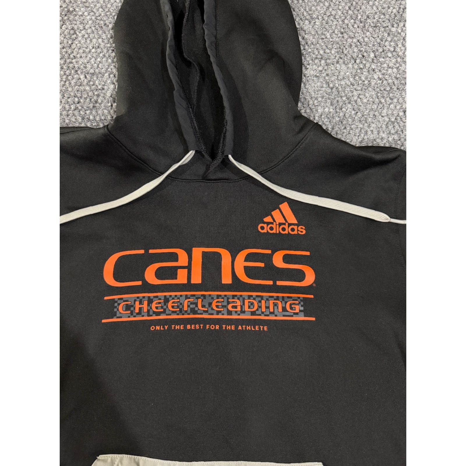 Adidas Adidas Hoodie Womens M Black Canes Cheerleading Pullover Pocket Logo Zipper Size M / US 6-8 / IT 42-44 - 3 Thumbnail