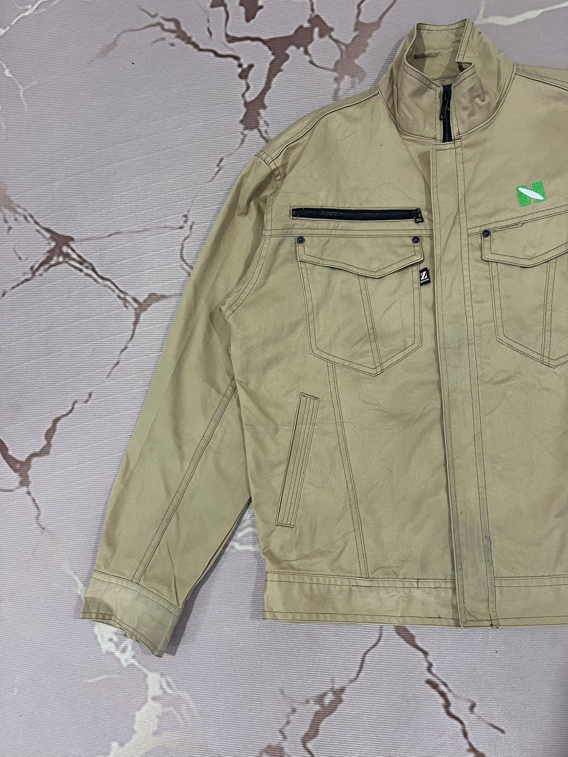 Japanese Brand Z-Dragon Casual Work Style Utility Jacket Khaki Size US M / EU 48-50 / 2 - 5 Thumbnail