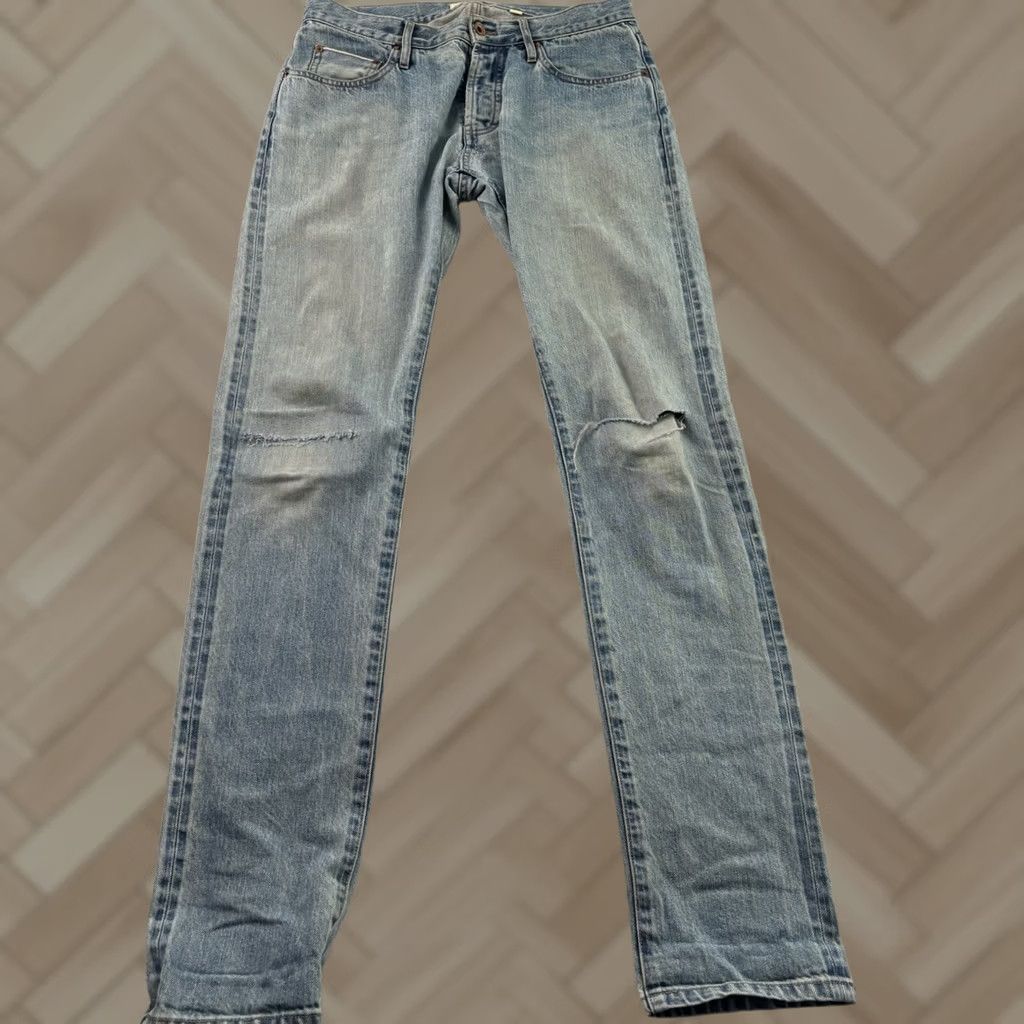 Taylor Stitch Taylor Stitch Slim Jeans Men's 31 x 33 Light Blue Denim Slim Jeans Mens 31 33 Blue Slim Fits Indicate 90s? Size US 31 - 1 Thumbnail